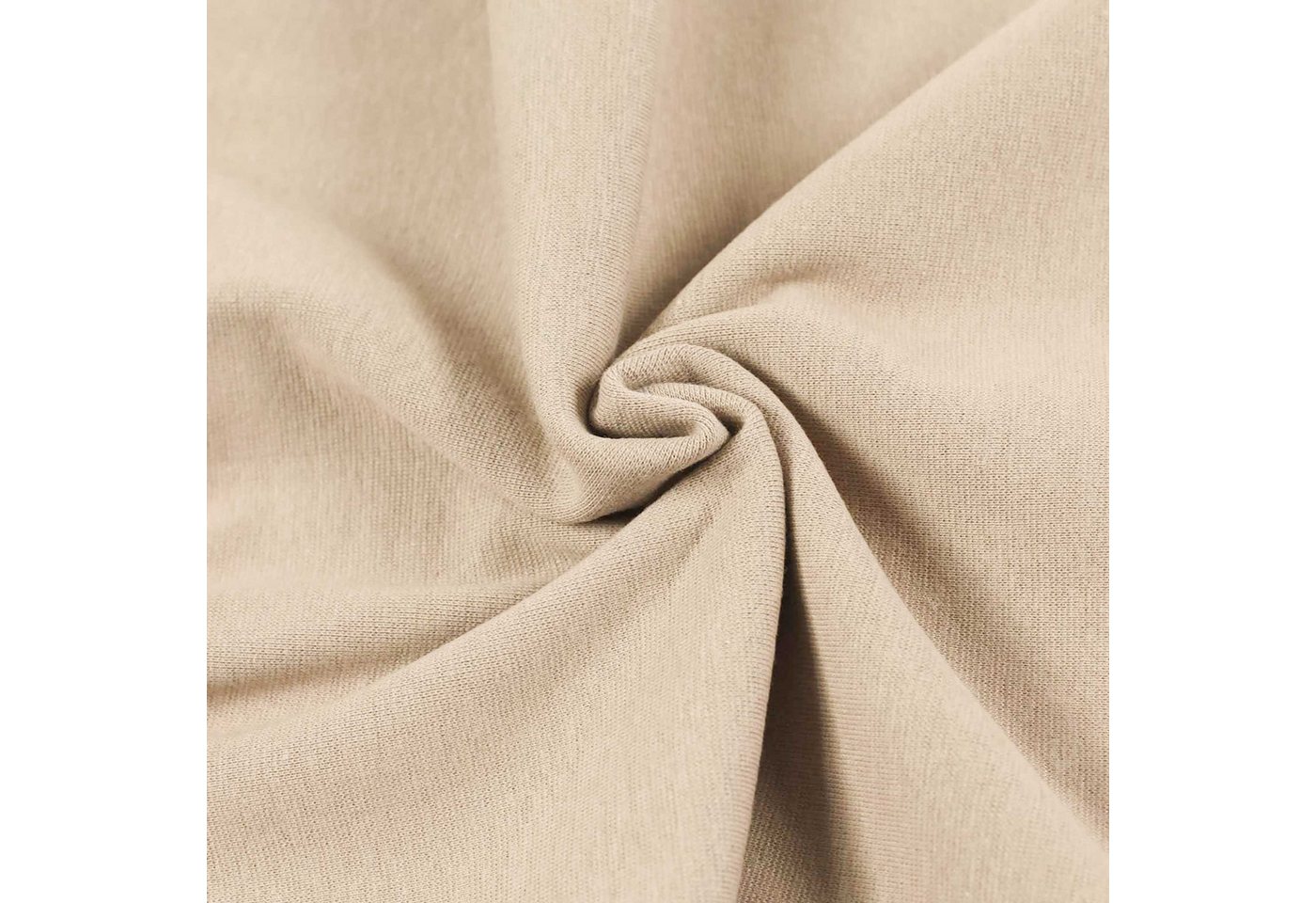 Thumbnail - maDDma Stoff Bio Bündchenstoff Schlauchware 35(70)cm breit ab 25cm Jersey, 153 - sand