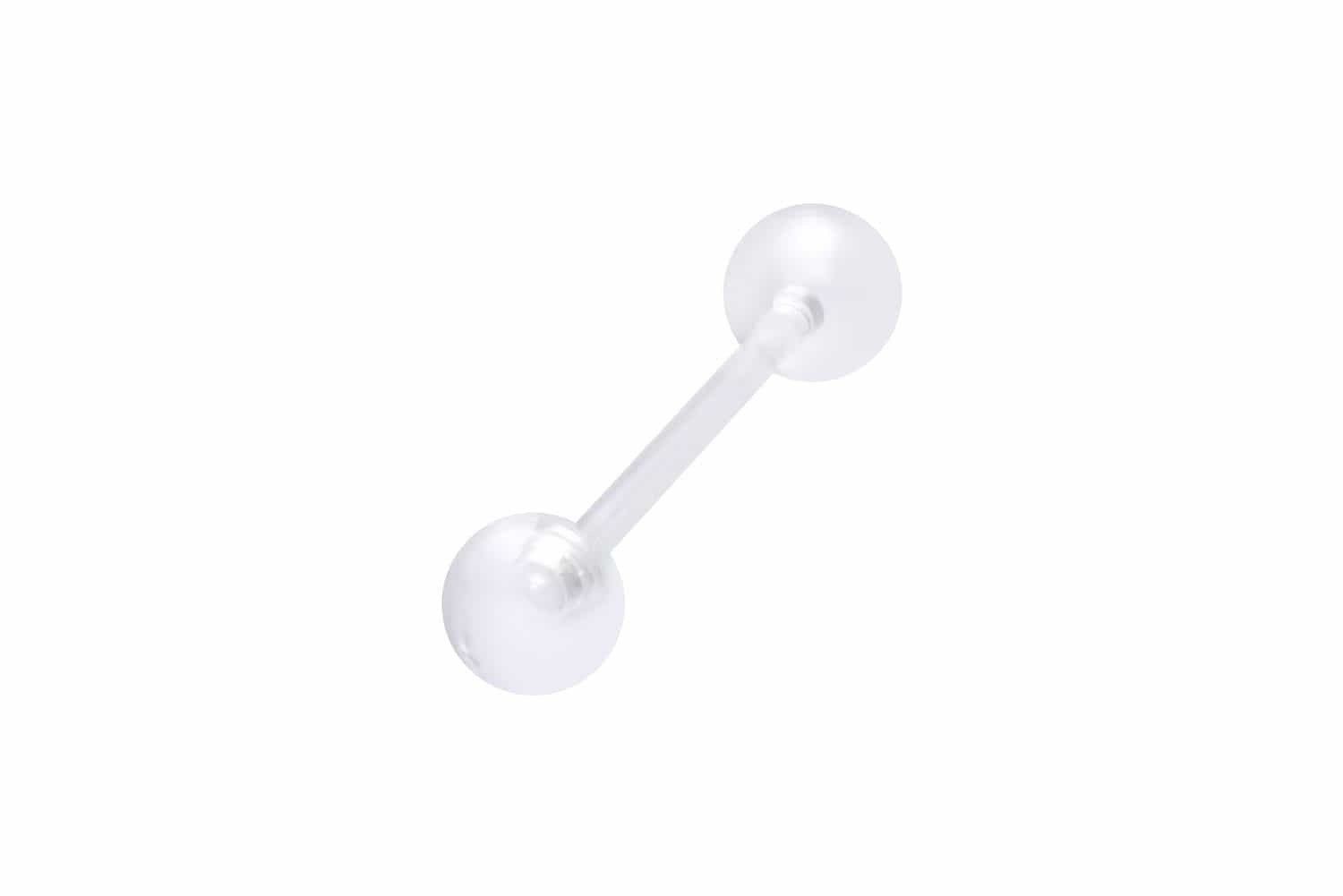 PIERCINGLINE Brustwarzenpiercing Acryl Barbell flexibel UNIFARBEN (Barbells, 1-tlg)