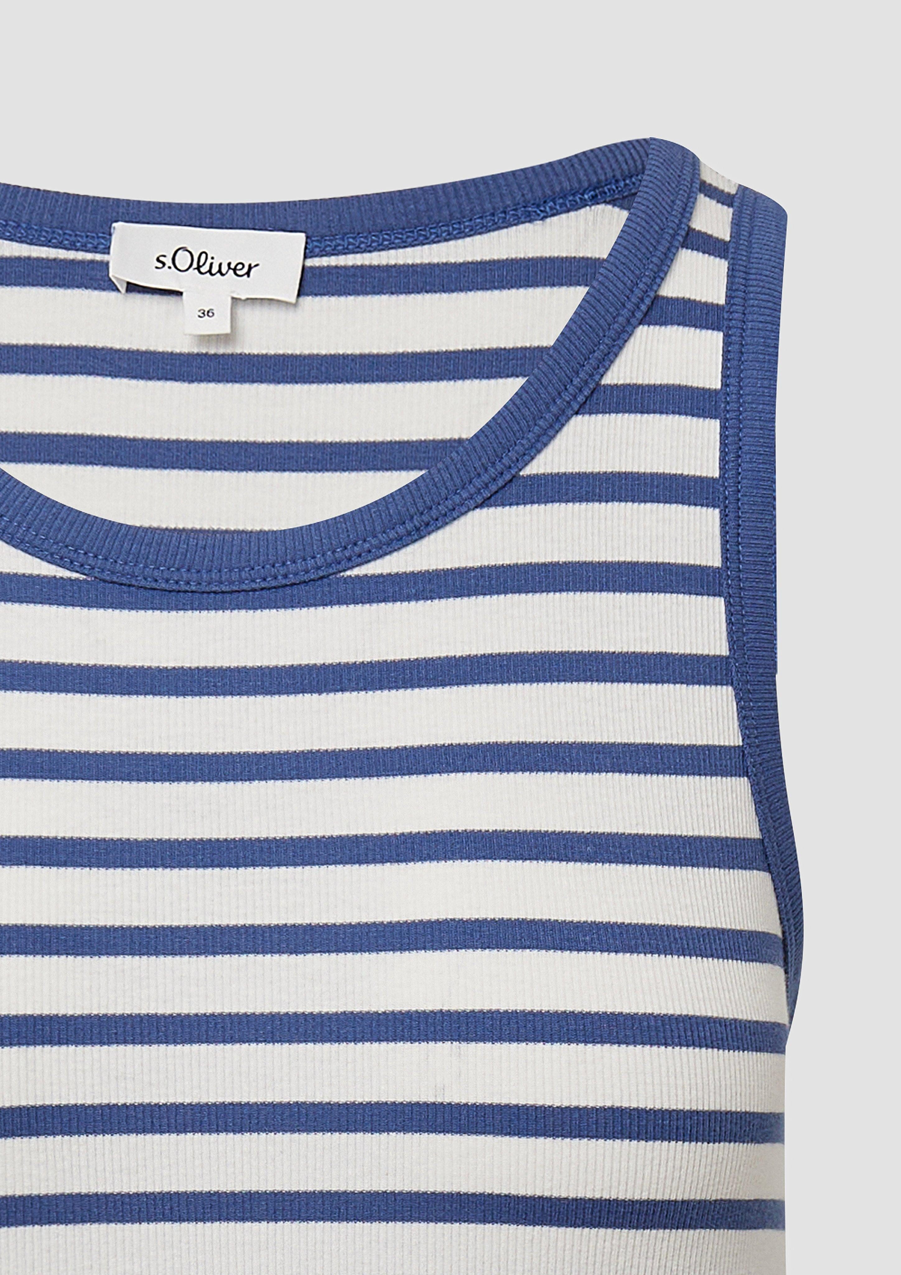 s.Oliver Shirttop Weiches Slim-Fit-Top aus Rippware günstig online kaufen