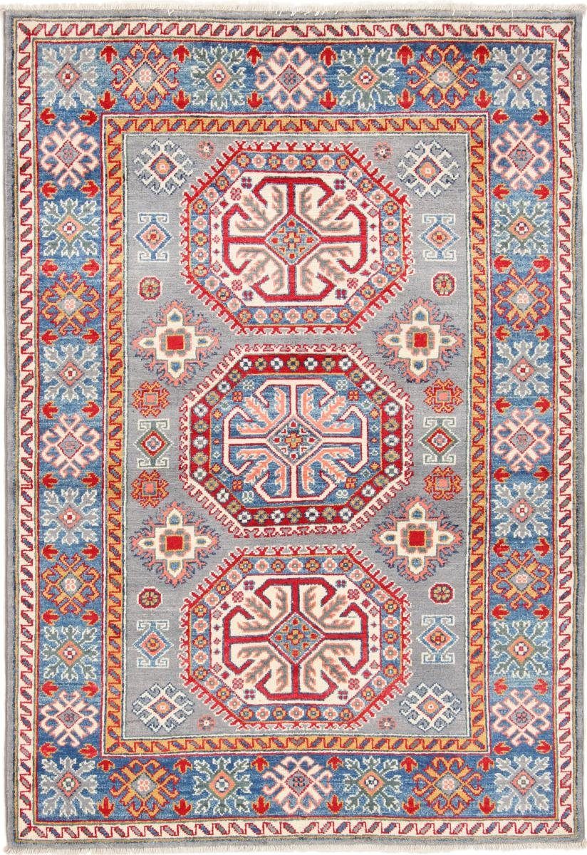 Orientteppich Kazak 123x179 Handgeknüpfter Orientteppich, Nain Trading, rechteckig, Höhe: 5 mm