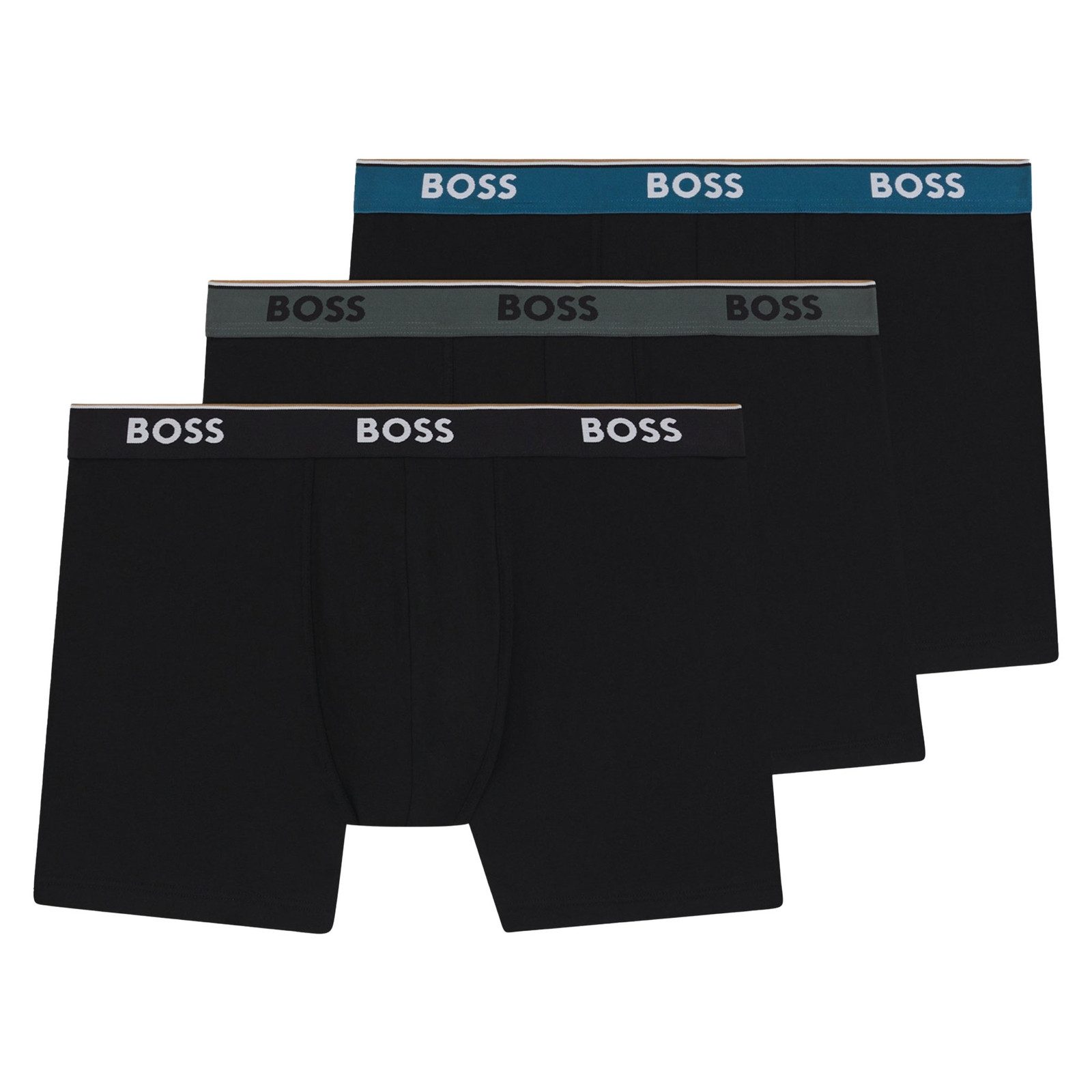 BOSS Boxer Cotton Stretch (3-St) mit umlaufend eingewebtem Markenschriftzug günstig online kaufen