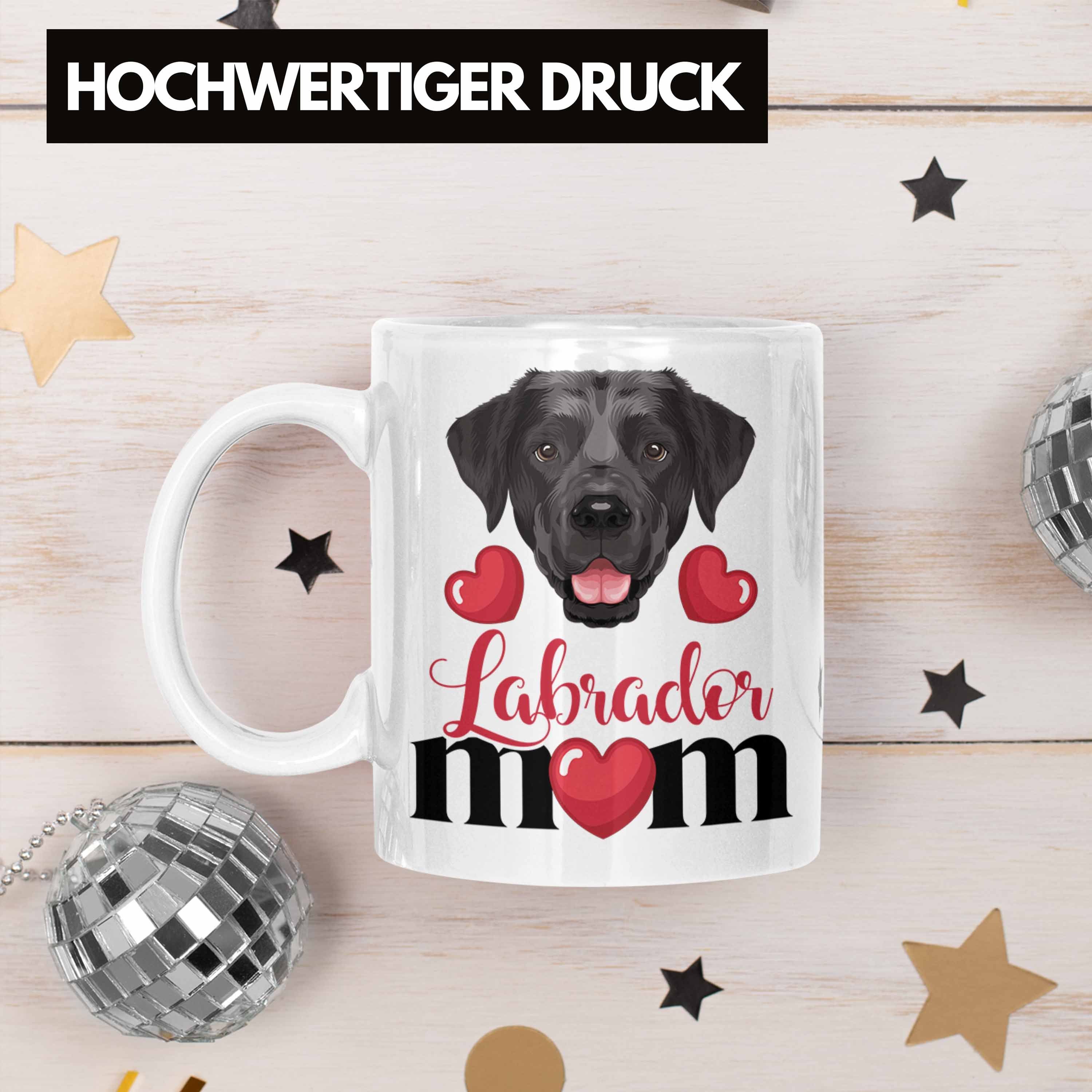 Trendation Tasse Tasse Mom Weiss Geschenk Besitzer Geschenkidee Lustiger Mama Spruch Labrador