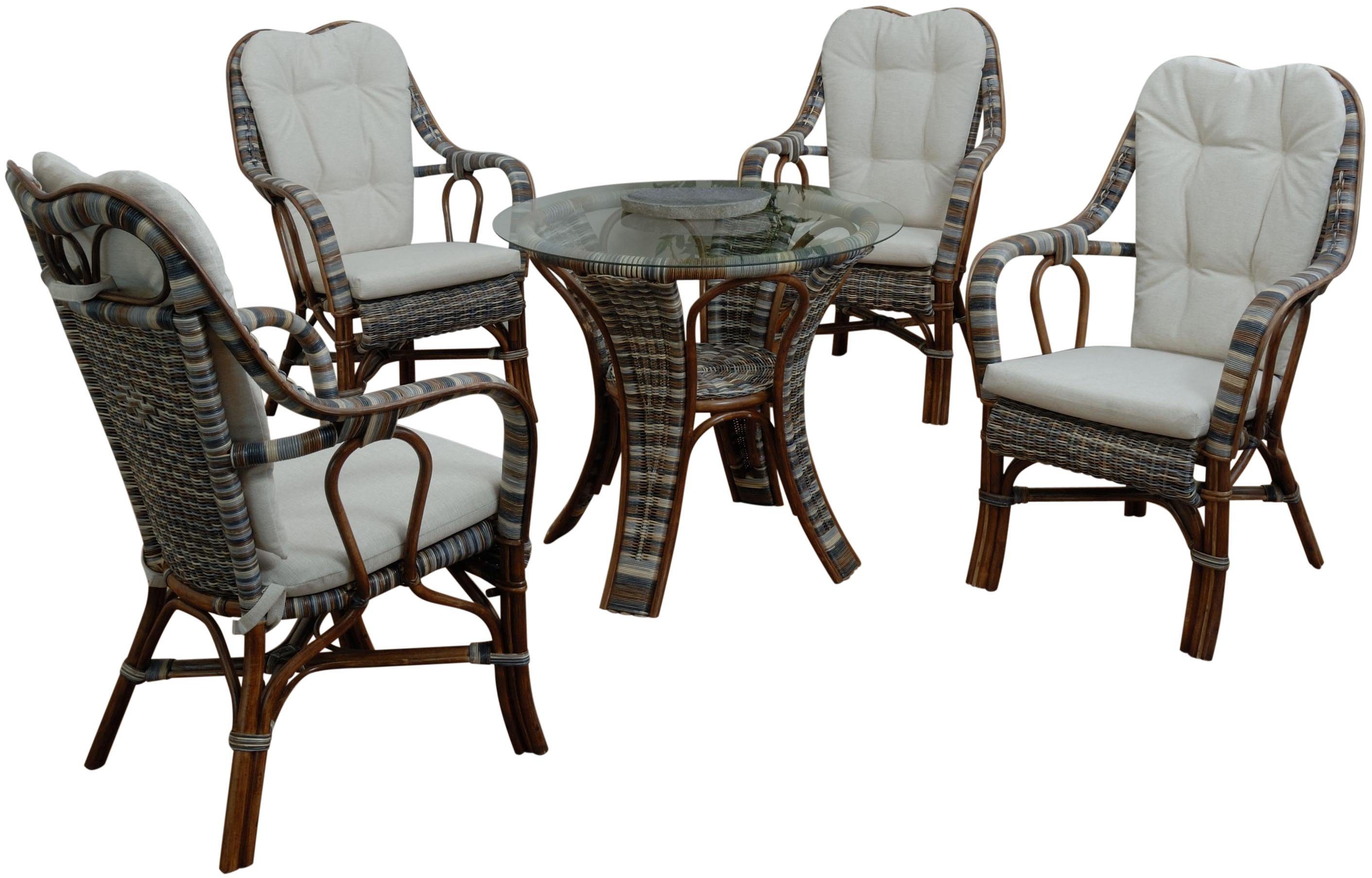 Krines Home Sitzgruppe Rattangruppe Wintergartenset Wintergarten günstig online kaufen