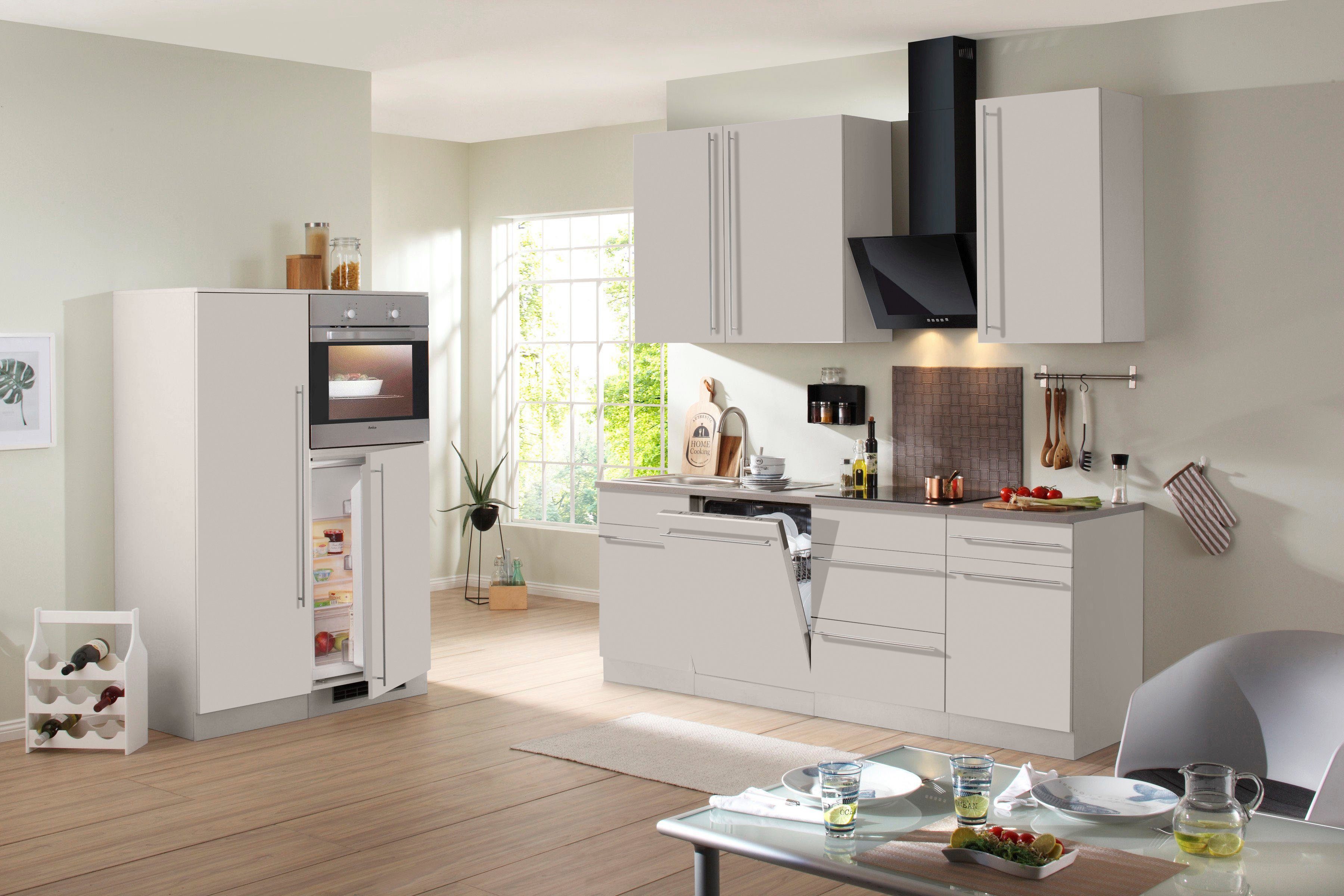 wiho Küchen Küchenzeile Chicago, ohne E-Geräte, Breite 330 cm günstig online kaufen