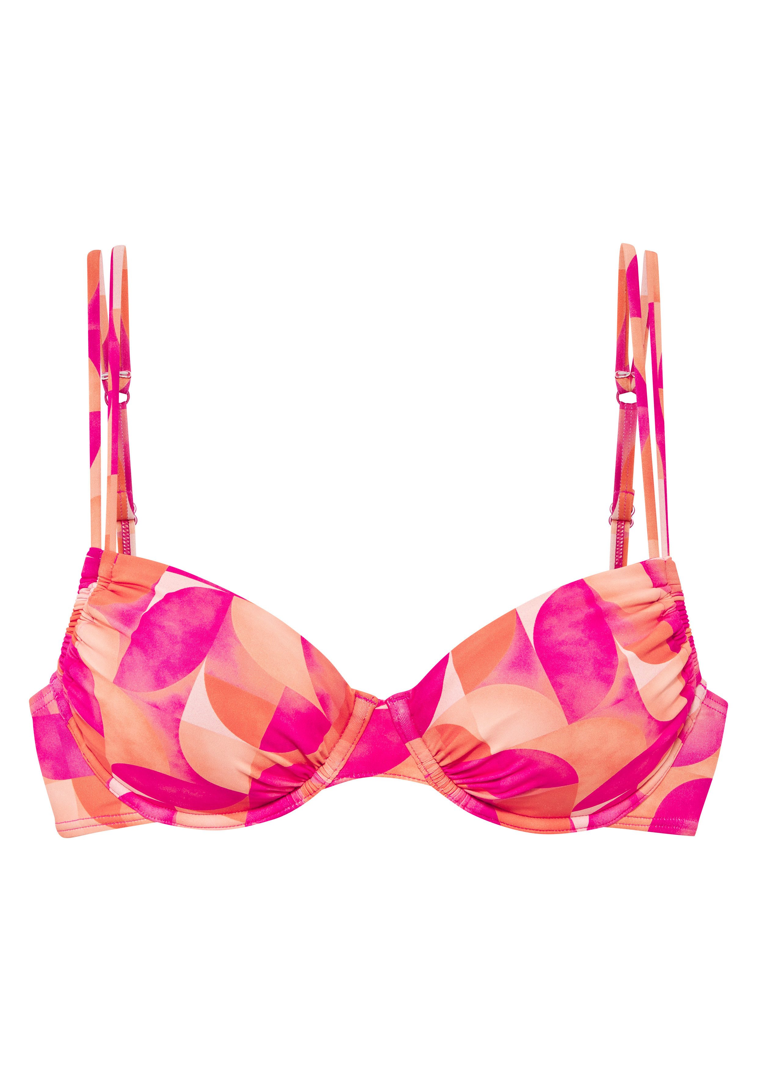 LASCANA Bügel-Bikini-Top Tilly, mit modernem Allover-Print