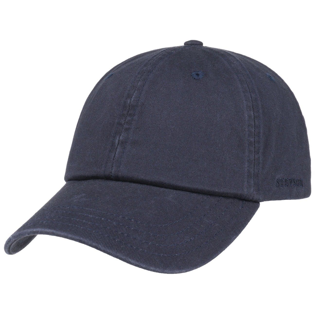 Stetson Baseball Cap (1-St) Basecap dunkelblau Metallschnalle