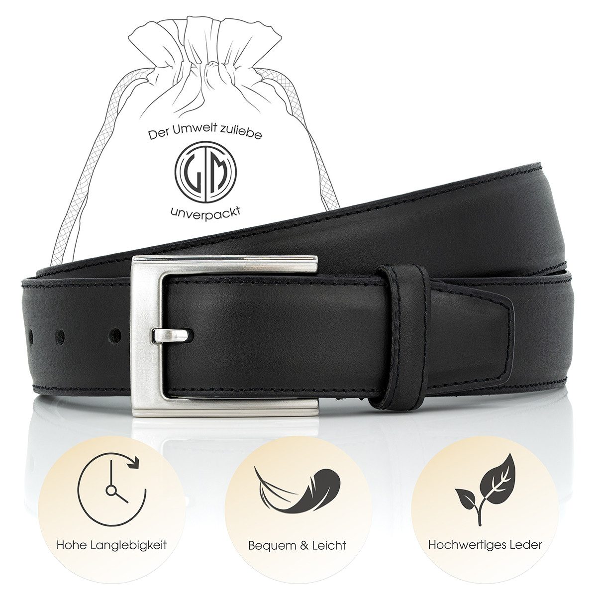 LINDENMANN Ledergürtel