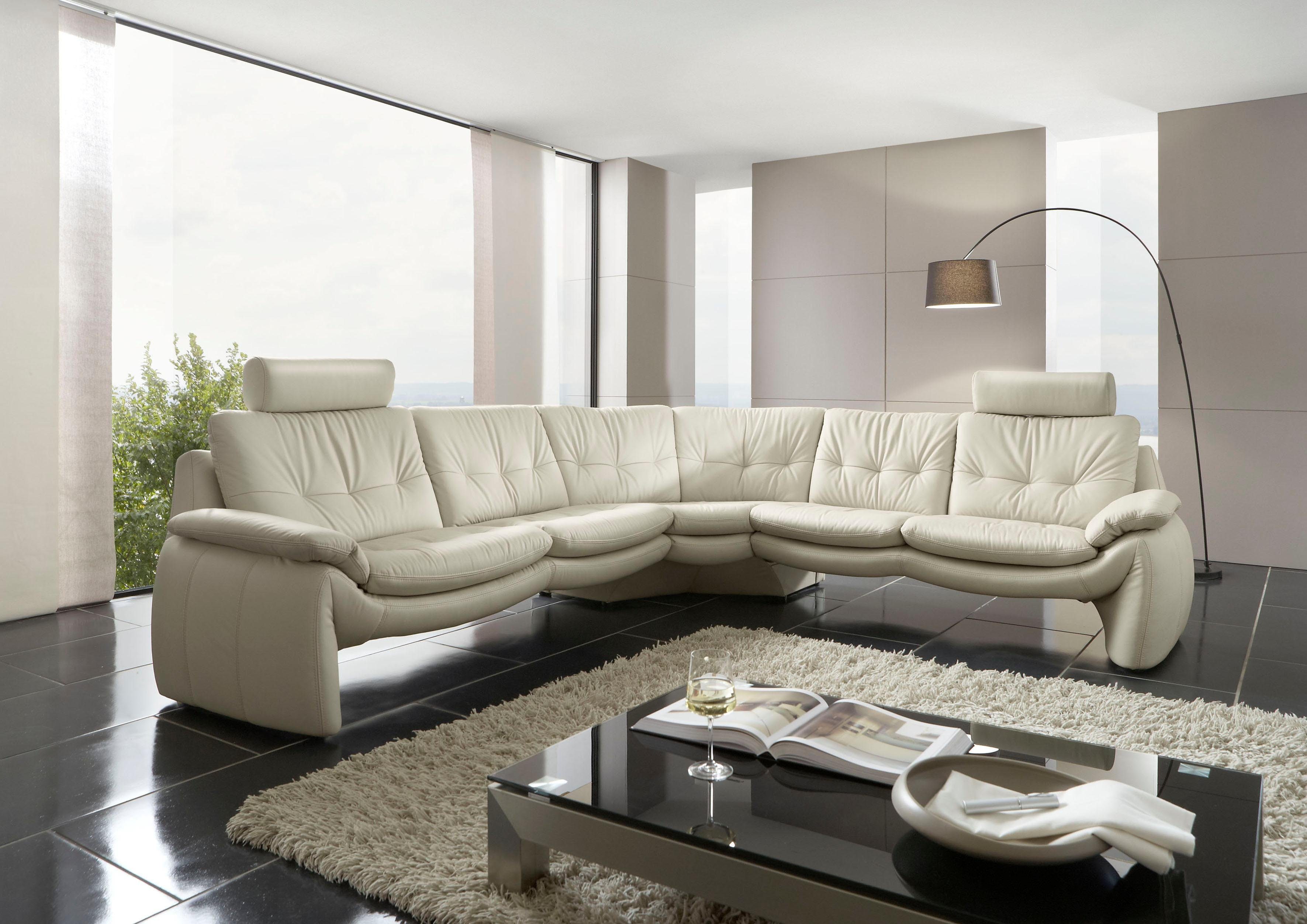 PLACES OF STYLE Ecksofa "Luna L-Form", in einzigartiger Optik günstig online kaufen