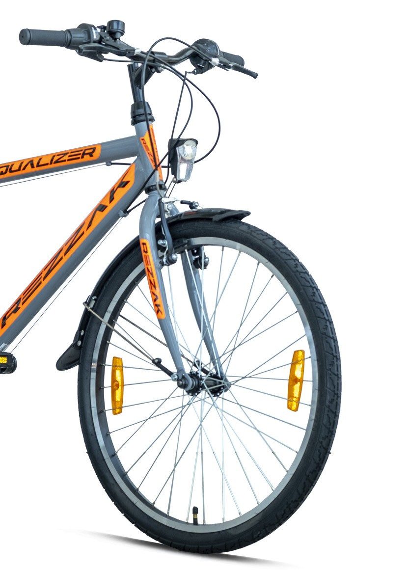 Rezzak Cityrad 24 Zoll Kinderfahrrad 24"Straßenzugelassenes City Bike für Jungen, 21 Gang, Kettenschaltung