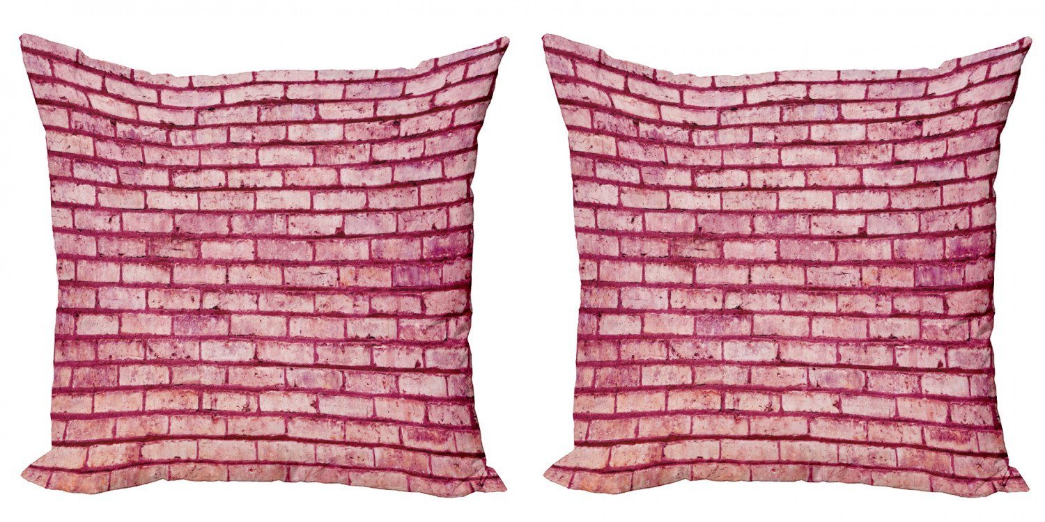 Kissenbezüge Modern Accent Doppelseitiger Digitaldruck, Abakuhaus (2 Stück), Koralle Alte Backsteinmauer Fassade