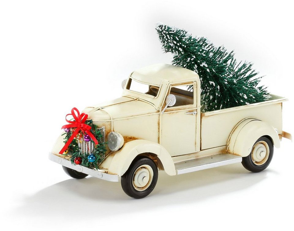 CHRISTMAS GOODS by Inge Weihnachtsfigur Weihnachtsauto (1 St), mit Baum