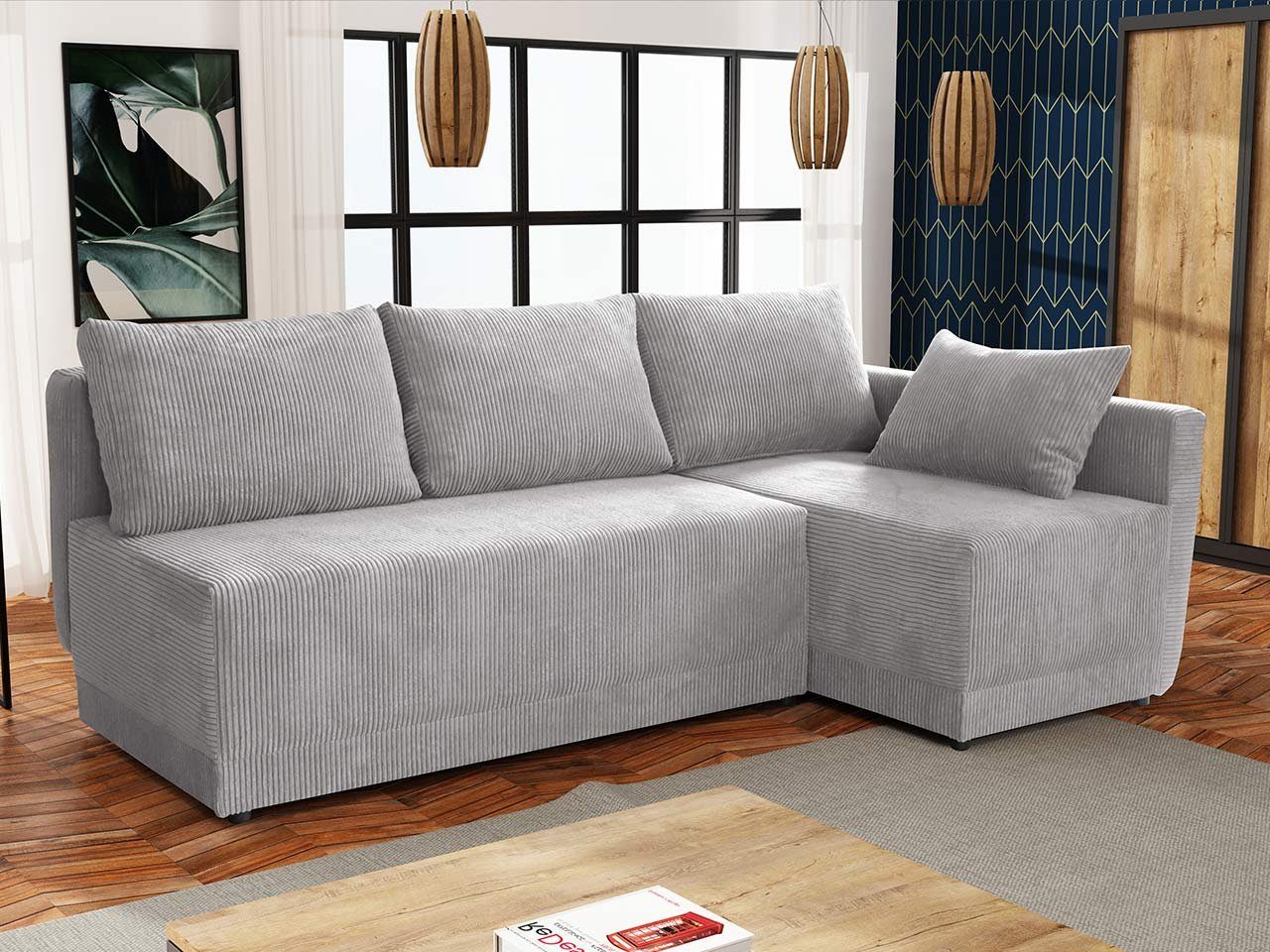 MIRJAN24 Ecksofa Nestor Cord, mit Bettkasten günstig online kaufen