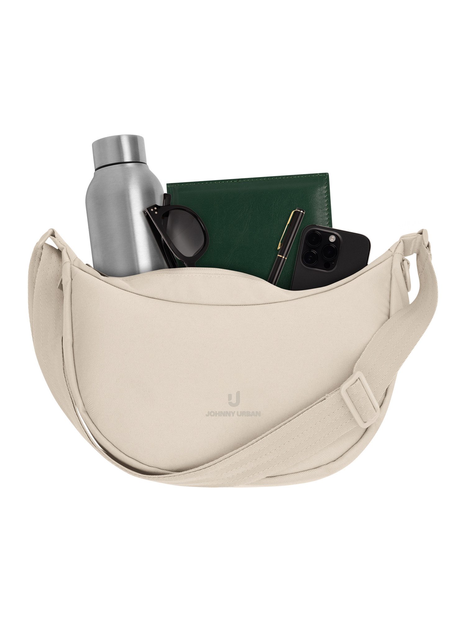 Johnny Urban Umhängetasche Ally Small Half Moon Bag, Kleine Crossbody Bag in Halbmond Form, Wasserabweisend
