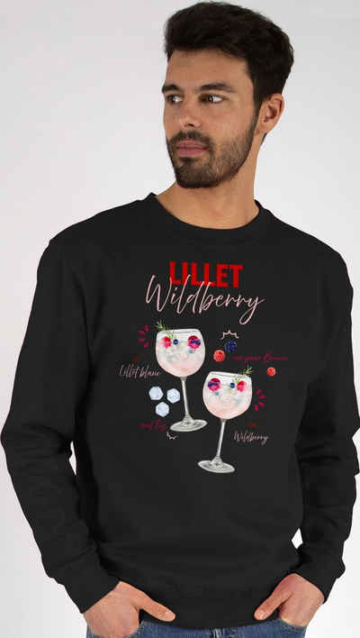 Shirtracer Sweatshirt Lillet Wildberry Rezept Lustiges Geschenk Lilletfan Wildberry Lillet F (1-tlg) Karneval & Fasching