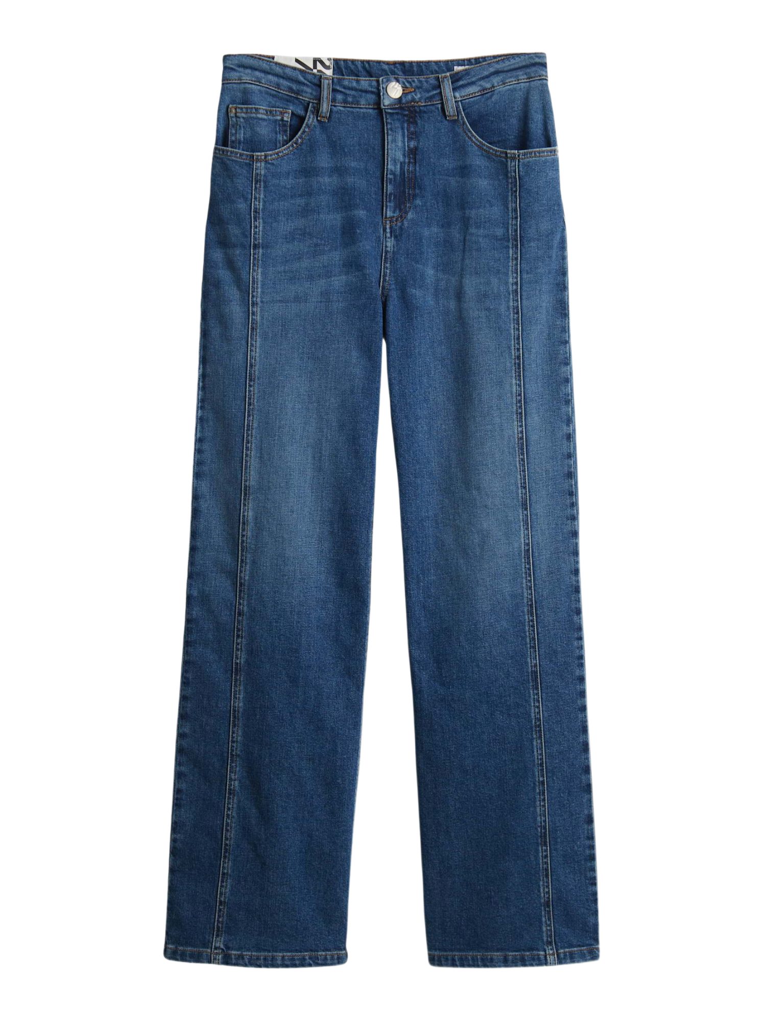 OPUS 5-Pocket-Jeans blau,Casual,Baumwolle,Unifarben,Straight Leg,Mittel