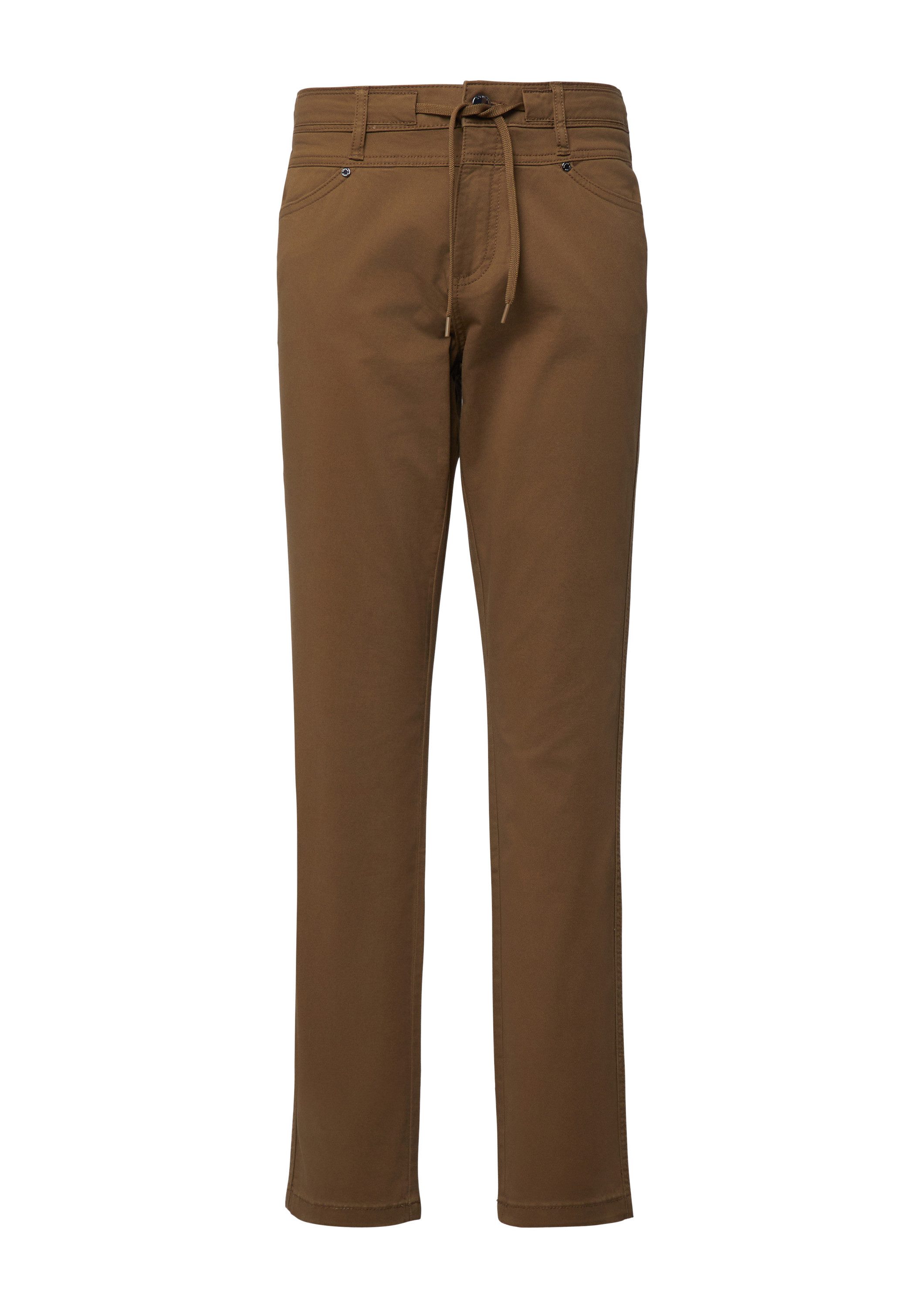 s.Oliver Chinos Hose Slim Fit-Hose aus Baumwollsatin