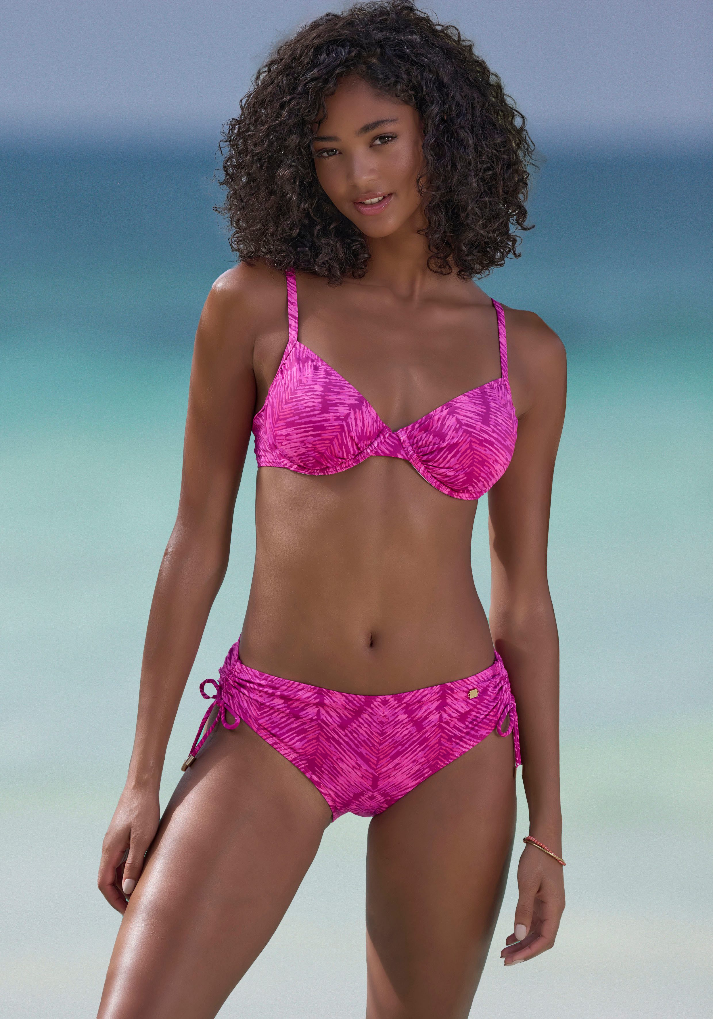 JETTE Bügel-Bikini-Top Floretta, in Ton in günstig online kaufen