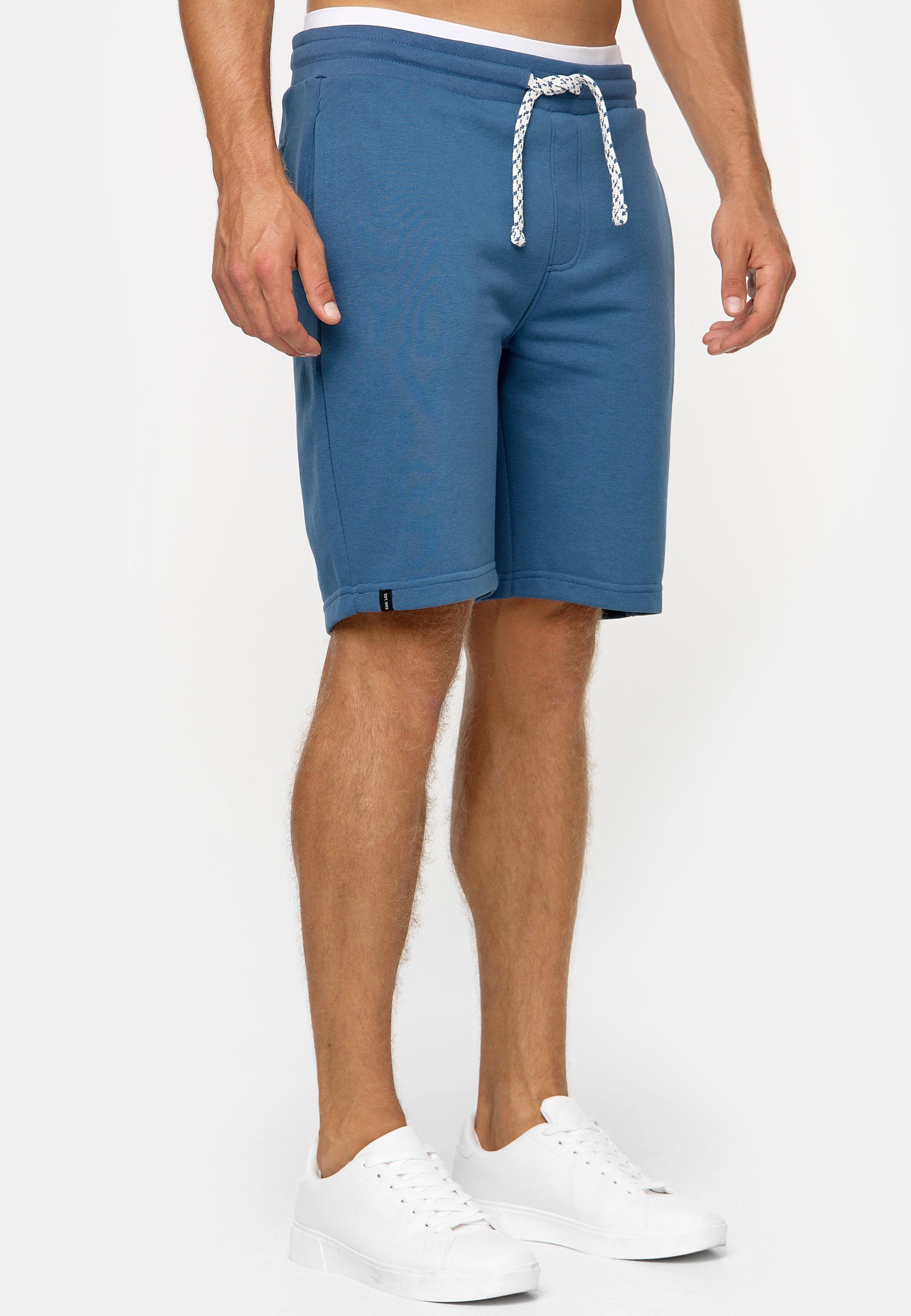 Ensign Sweatshorts Indicode Aldrich Blue