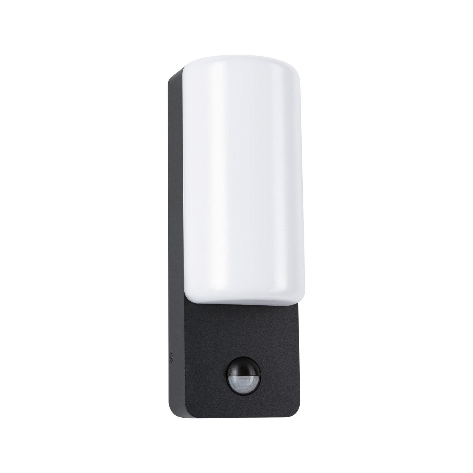 Paulmann LED Außen-Wandleuchte Bonnie IP44 93x77mm 3000K 8,5W 560lm 230V Anthrazit Aluminium, LED fest integriert, Warmweiß, Bewegungsmelder