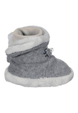 Sterntaler® Baby-Schuh Outdoorschuh (1-tlg) Bequeme Krabbelschuhe - Baby Schuhe Mädchen, Baby-Schuh - Flexible Schuhe, Baby-Schuh - Baby Ballerinas Schuhe uniBaby-Schuh aus Microfleece und Elastikware mitrutschfester Sohle und Kordelstopper, gefüttertmit Teddyflausch - Stoffschuhe Winter