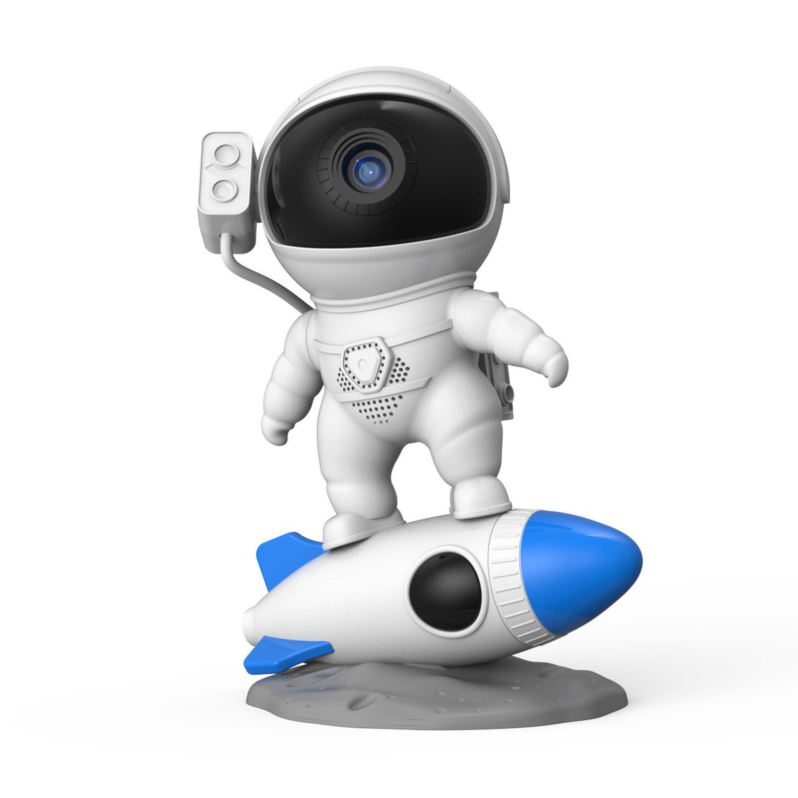 ANYSUN LED Nachtlicht Astronaut Sternenhimmel Projektor, Galaxie Projektor mit Nachtlicht, 360° drehbare Astronaut Projektor Kinder, Kaltweiß, Planetarium Projektor Lampe für Kinder Erwachsene mit 13 Planeten Disc