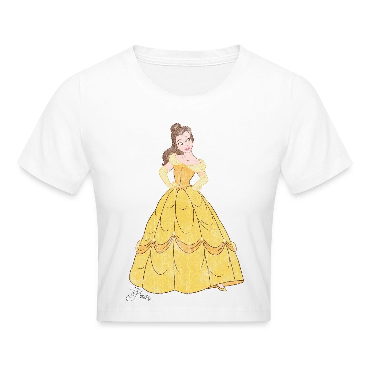 T-Shirt Belle Vintage Look Crop Top