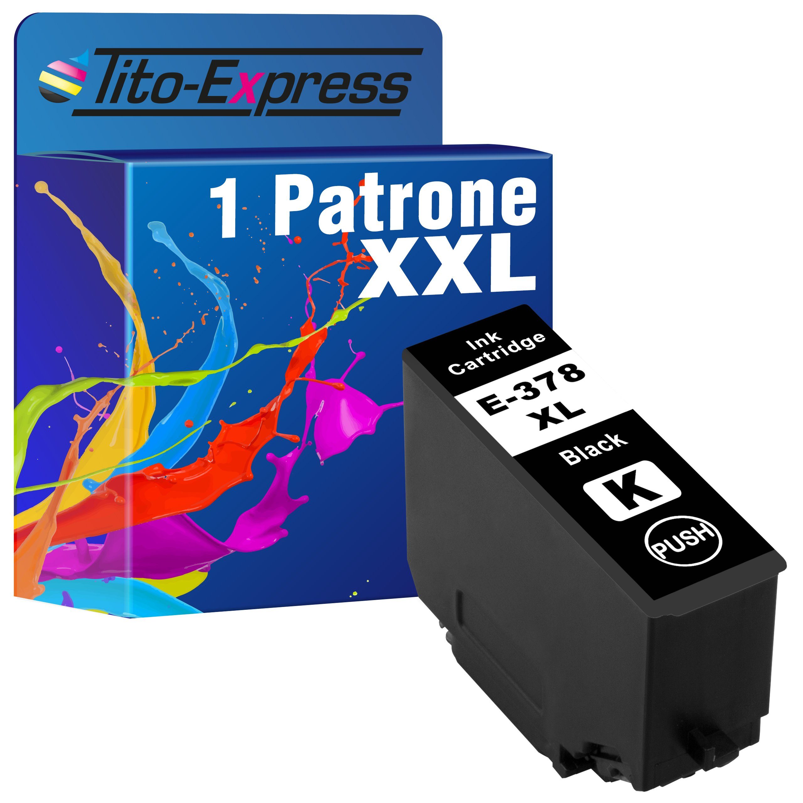 Tito-Express ersetzt Epson Expression Black 378 Photo XP-8700 XP-8505) XP-8600 T3791 (für XP-8605 XL 378XL Tintenpatrone XP-8500
