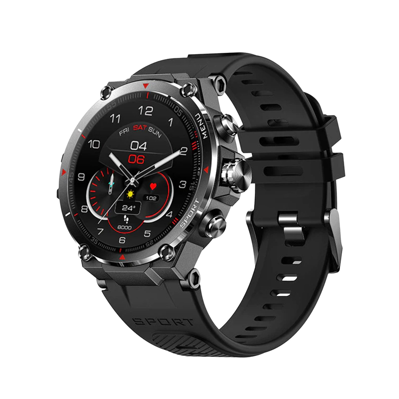 Knauermann GPS 2 (2023) Sportuhr & Fitnesstracker GPS AMOLED Display Smartwatch, Bluetooth