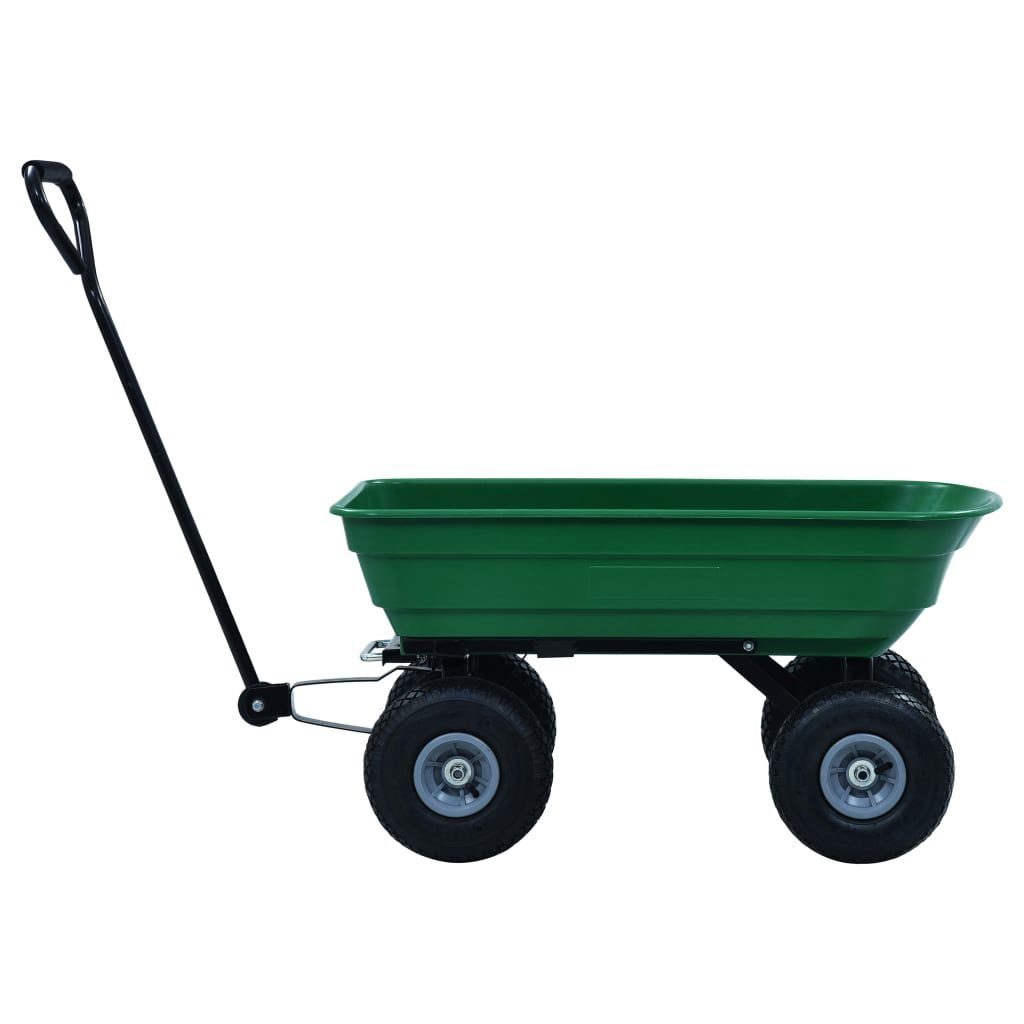 300 75 St) kg Grün, Garten-Kippwagen (1 L vidaXL Rollwagen