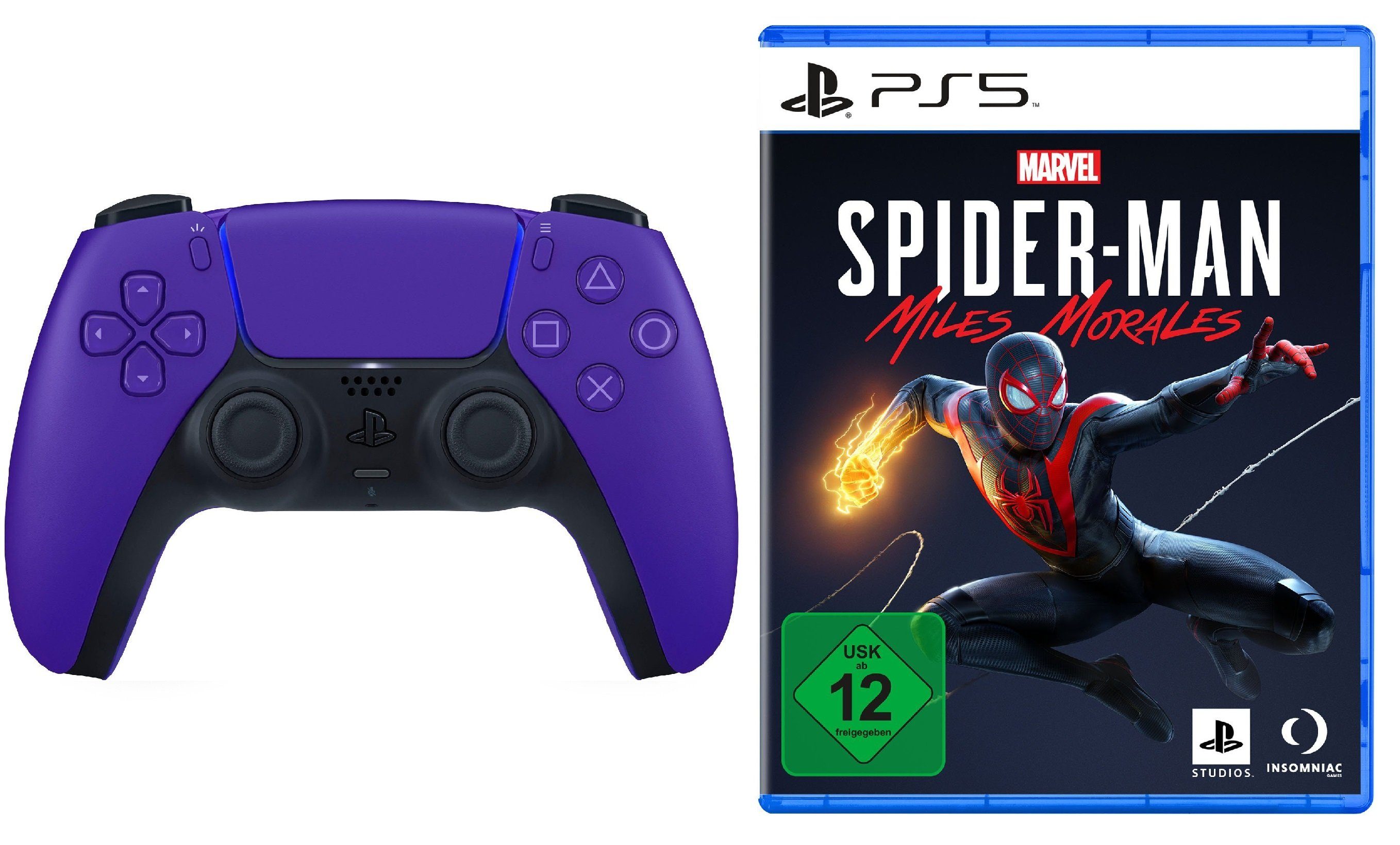 Playstation Playstation 5 Controller + Spider-Man: Miles Morales PS5 Spiel - PlayStation 5-Controller (DualSense Wireless-Controller)