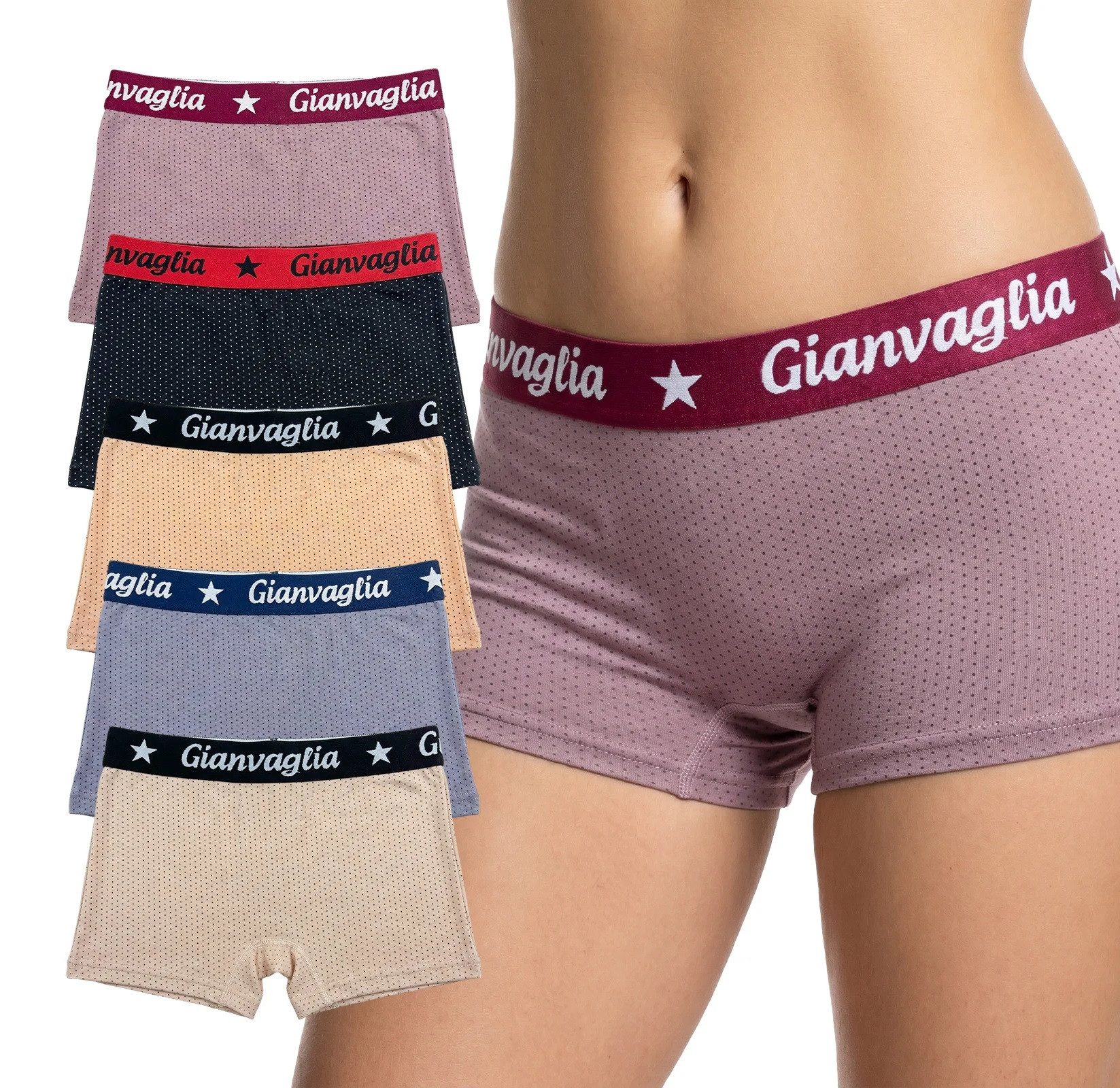 Rungassi Boxershorts Mädchen Boxershorts 5er Pack Kinder Unterwäsche m. Elastikbund (Set besteht aus 5 Kinder-Boxershorts)