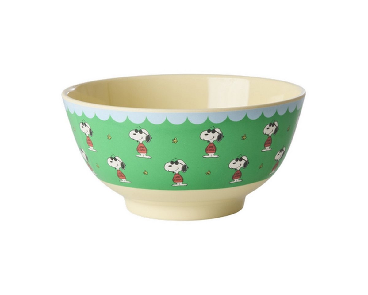 rice Müslischale Schüssel Snoopy Grün, 15 cm, Melamin BPA-frei, spülmaschinenfest