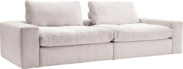 alina Big-Sofa Sandy, 256 cm breit und 123 cm tief, in modernem Cordstoff