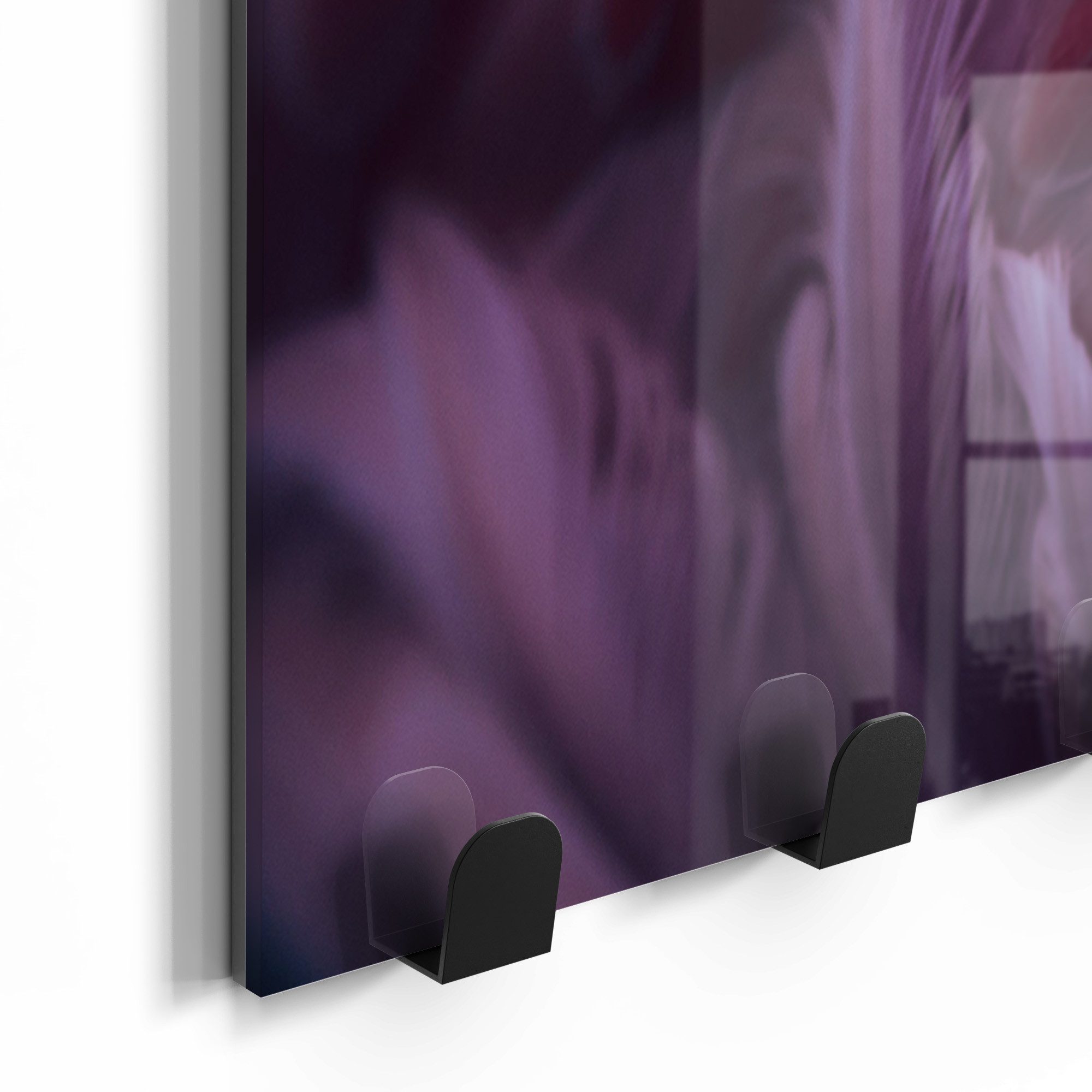 DEQORI Kleiderhaken 'Rosarote Pracht', Glas Garderobe Paneel magnetisch beschreibbar