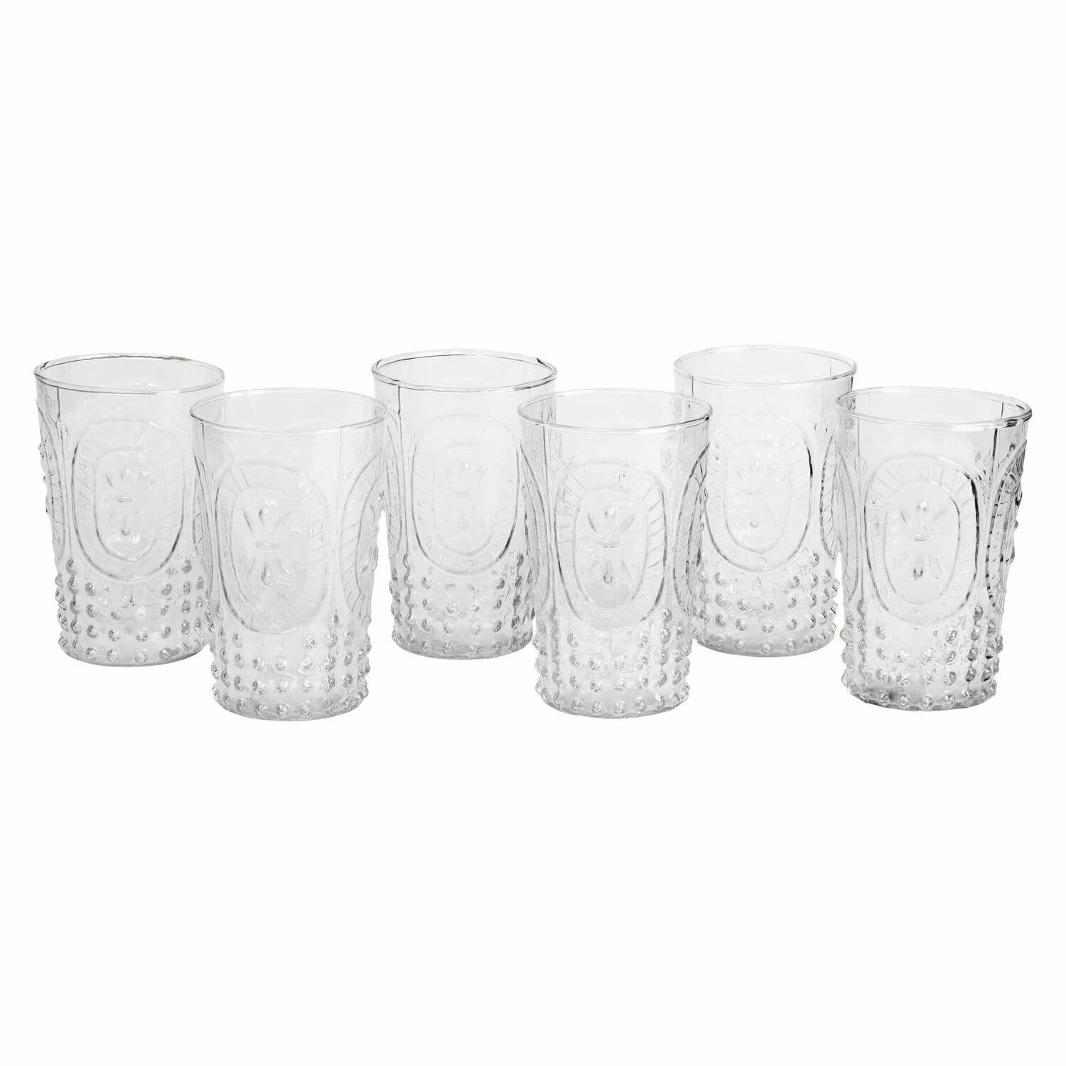 Mirabeau Glas Glas 6er Set Fleury klar, Glas