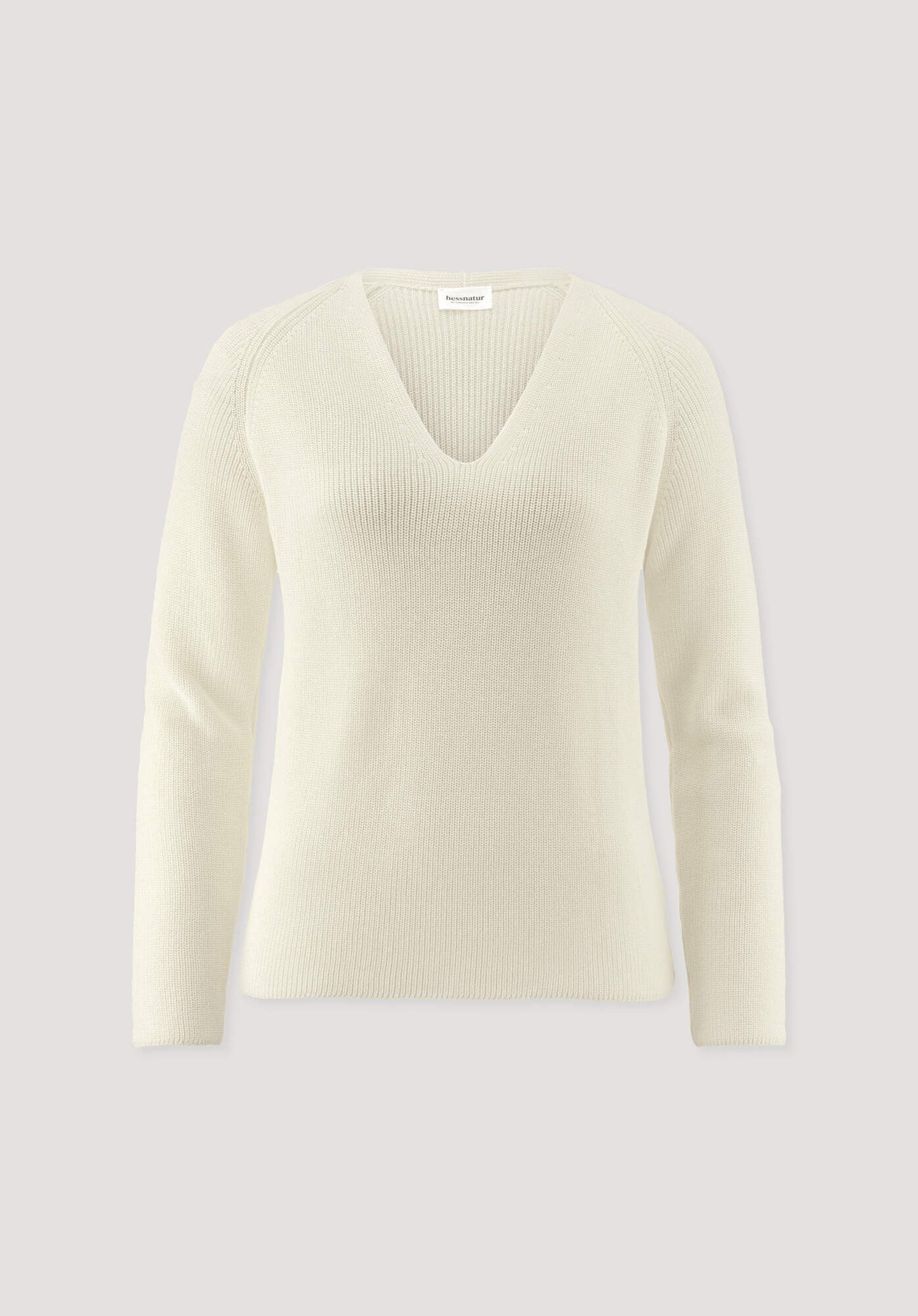 Hessnatur Strickpullover aus reiner Bio-Baumwolle (1-tlg)