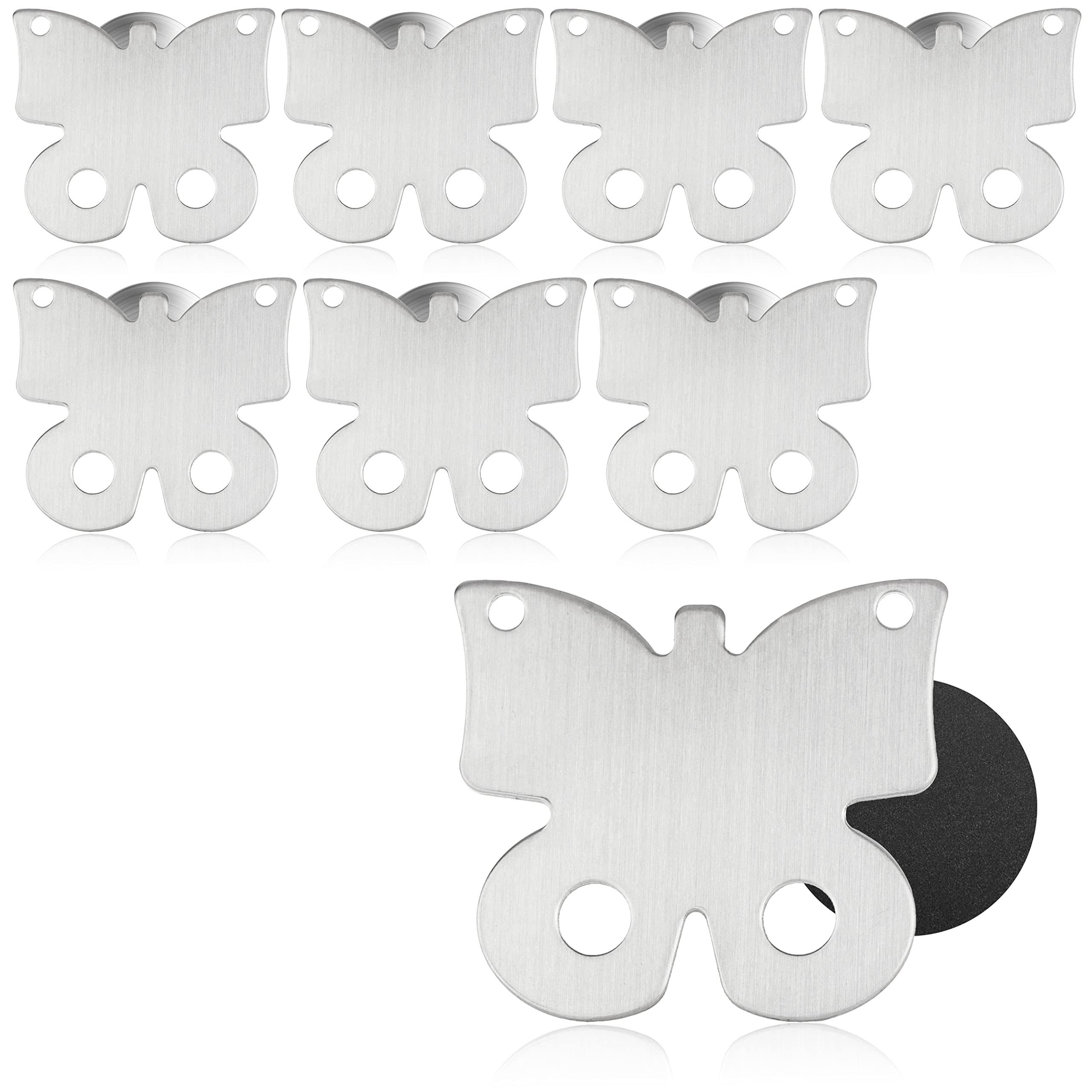 com-four Tischtuchklammern, (8-St), Tischtuchgewichte aus Edelstahl – magnetische Tischtuchklammer