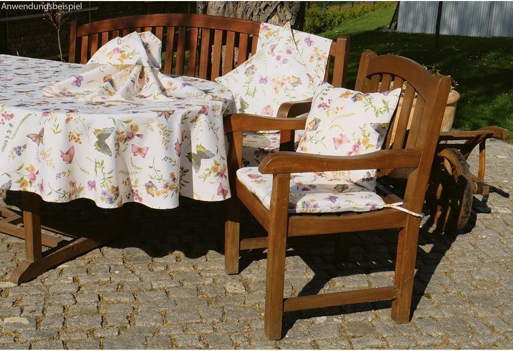 matches21 HOME & HOBBY Kissenbezüge Stuhlkissen Sitzkissen Schmetterlinge L günstig online kaufen