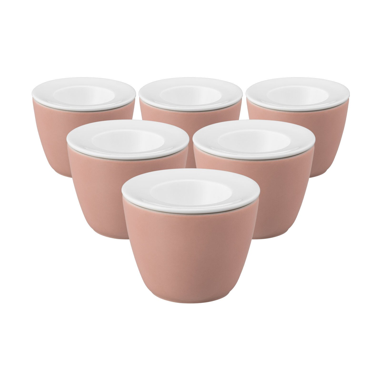 Seltmann Weiden Eierbecher Life Fashion Snack and Egg ø 6,8 cm 6er Set, (6er Set, 12-tlg., 6x Eierbecher)