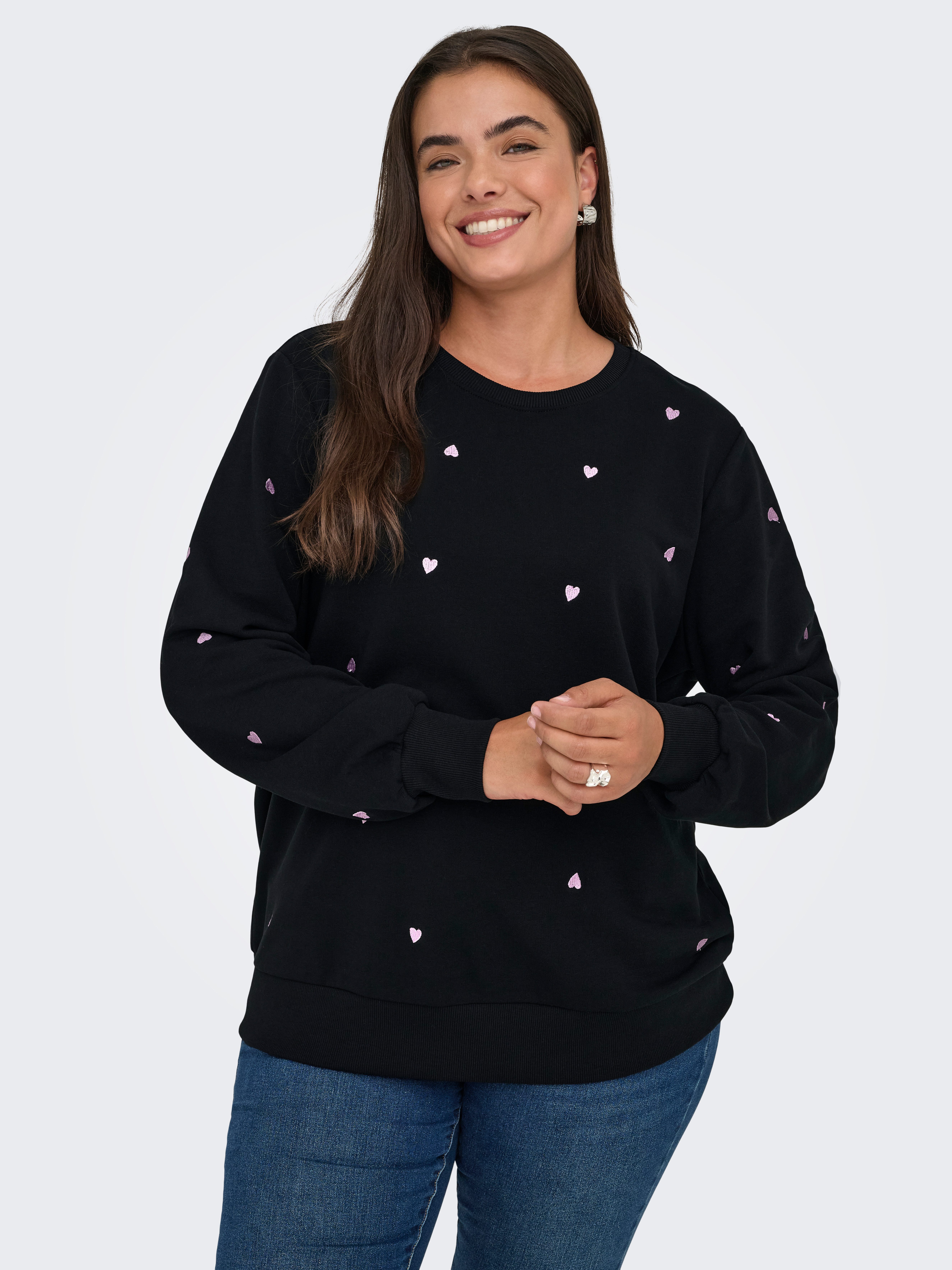 ONLY CARMAKOMA Sweatshirt CARMIA LS O-NECK günstig online kaufen