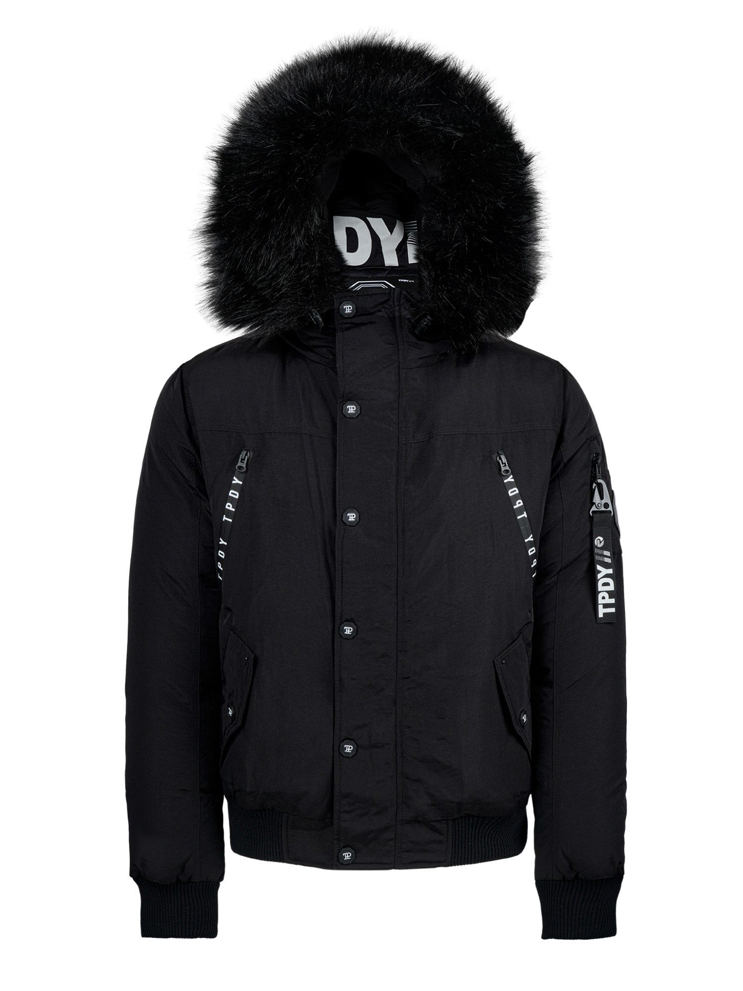 trueprodigy Bomberjacke Noah Kapuze mit Fellimitat günstig online kaufen