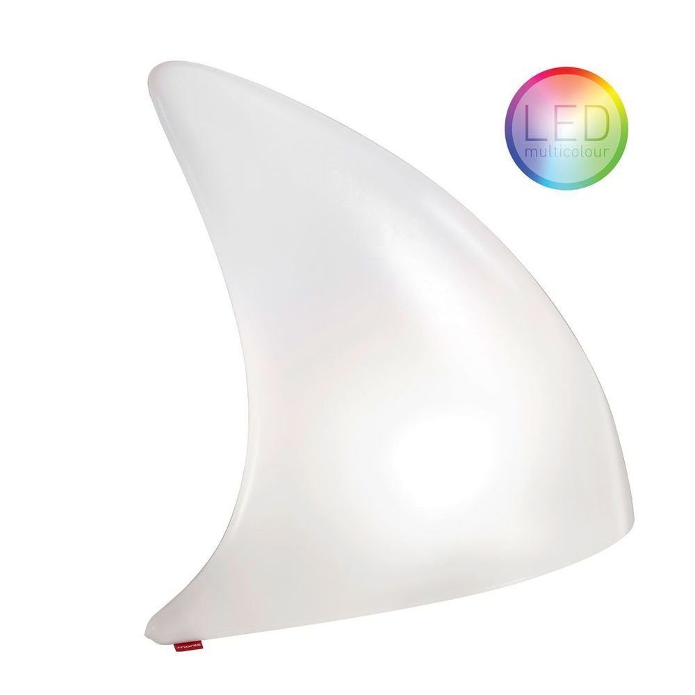 LED Farbwechsel Akku IP44 Gartenleuchte Transluzent Shark mit Weiß, Moree LED Dekoleuchte