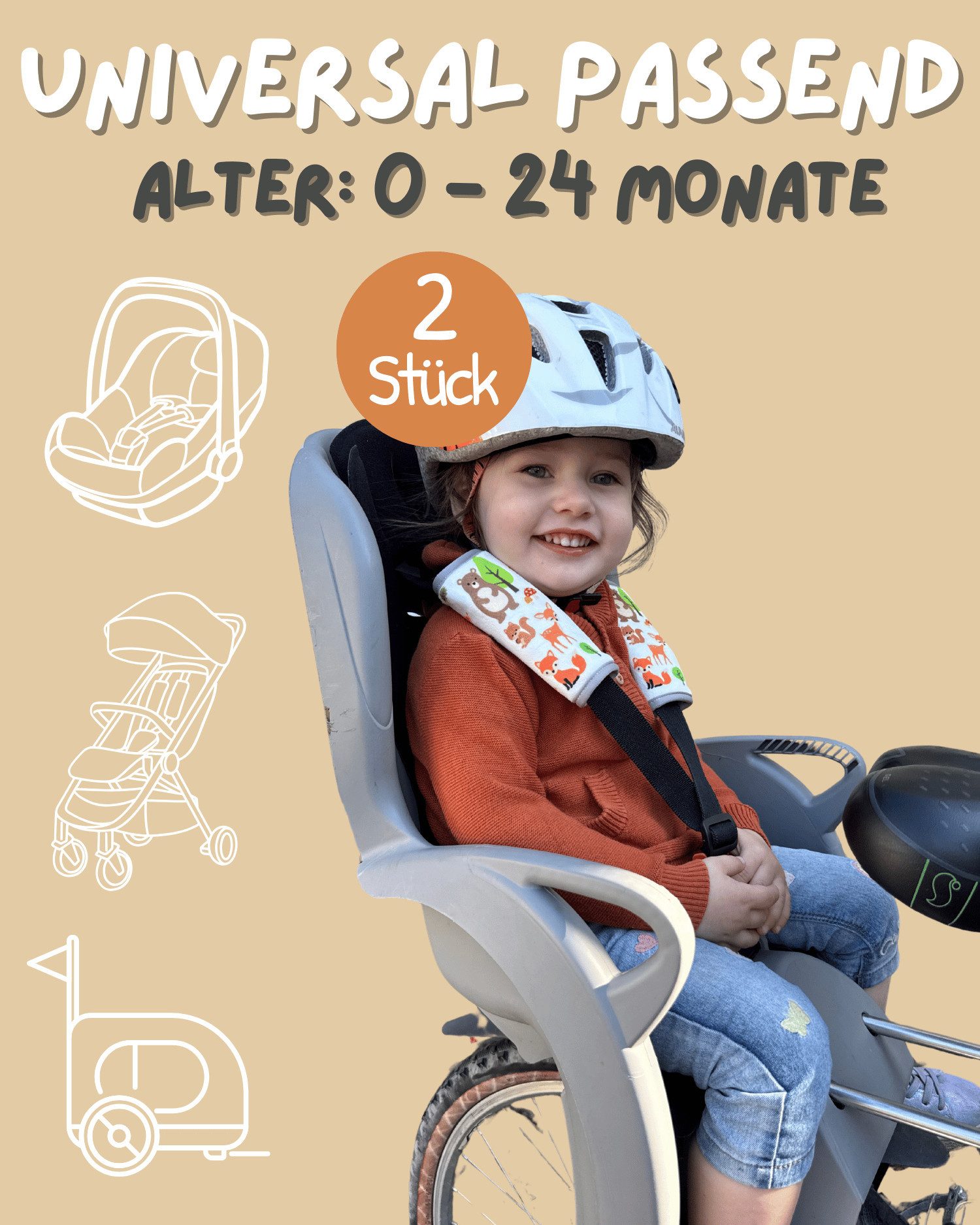 HECKBO Schlafkissen 2x Baby Kinderwagen Trageschale günstig online kaufen