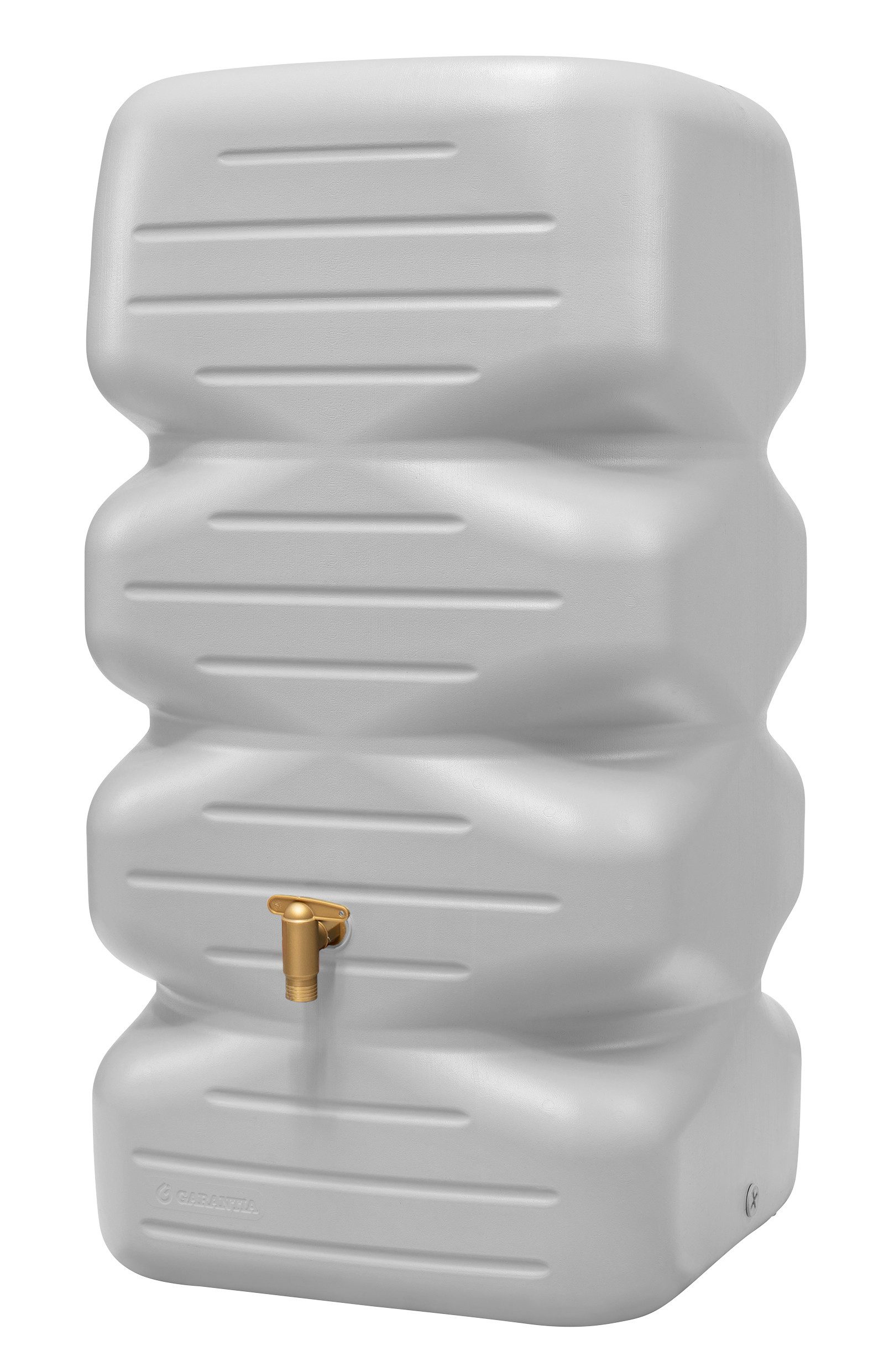 GARANTIA Regentonne CUBUS Gartentank Komplett-Set 340 L, betongrau
