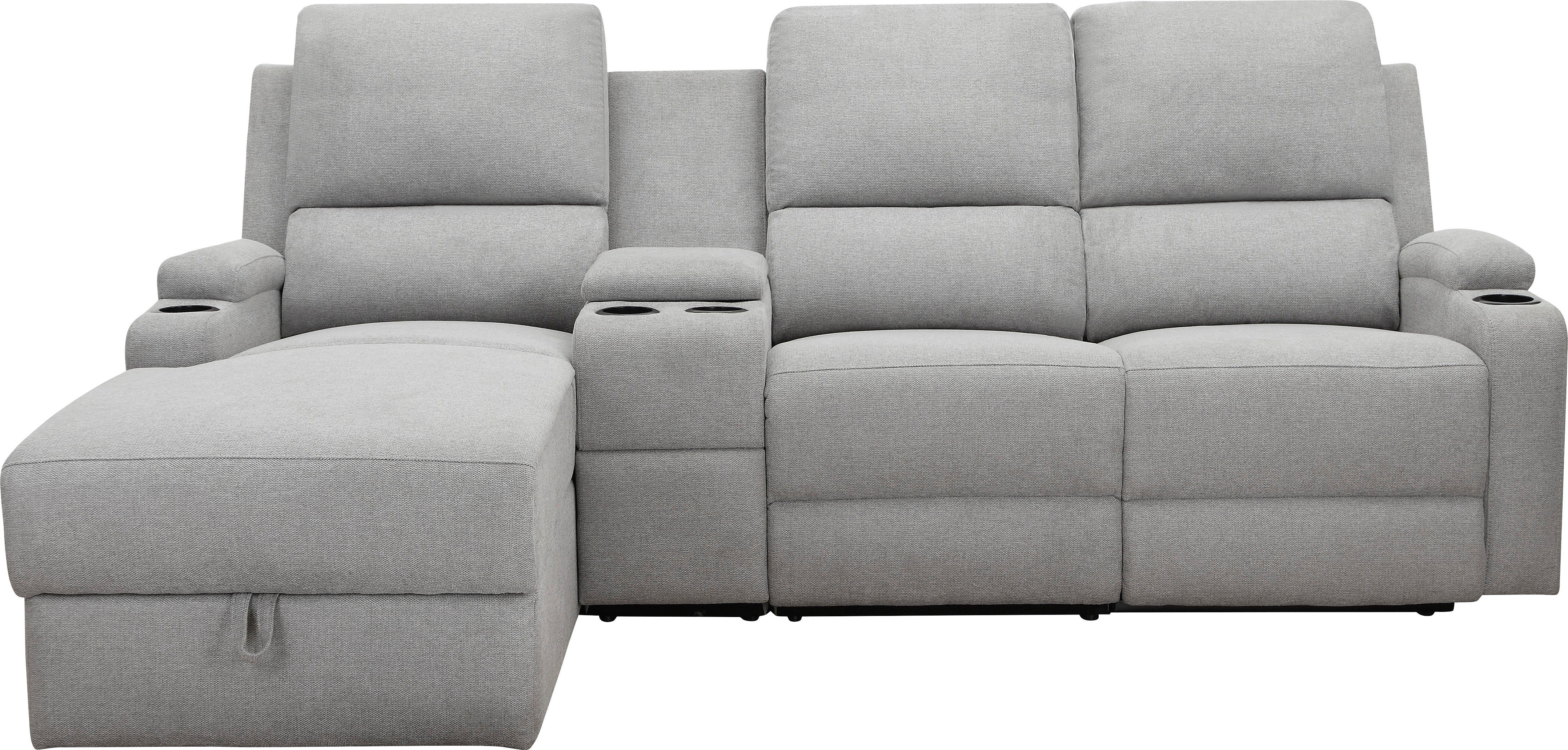 Home affaire Ecksofa NAPORI Multimediasofa, 3er günstig online kaufen