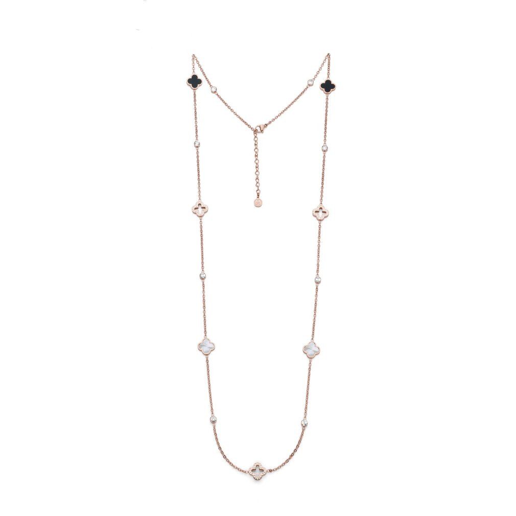 Oliver Weber Kette mit Einhänger Luxuriöse lange Halskette mit Zirkonia Delight Freedom 12377RG