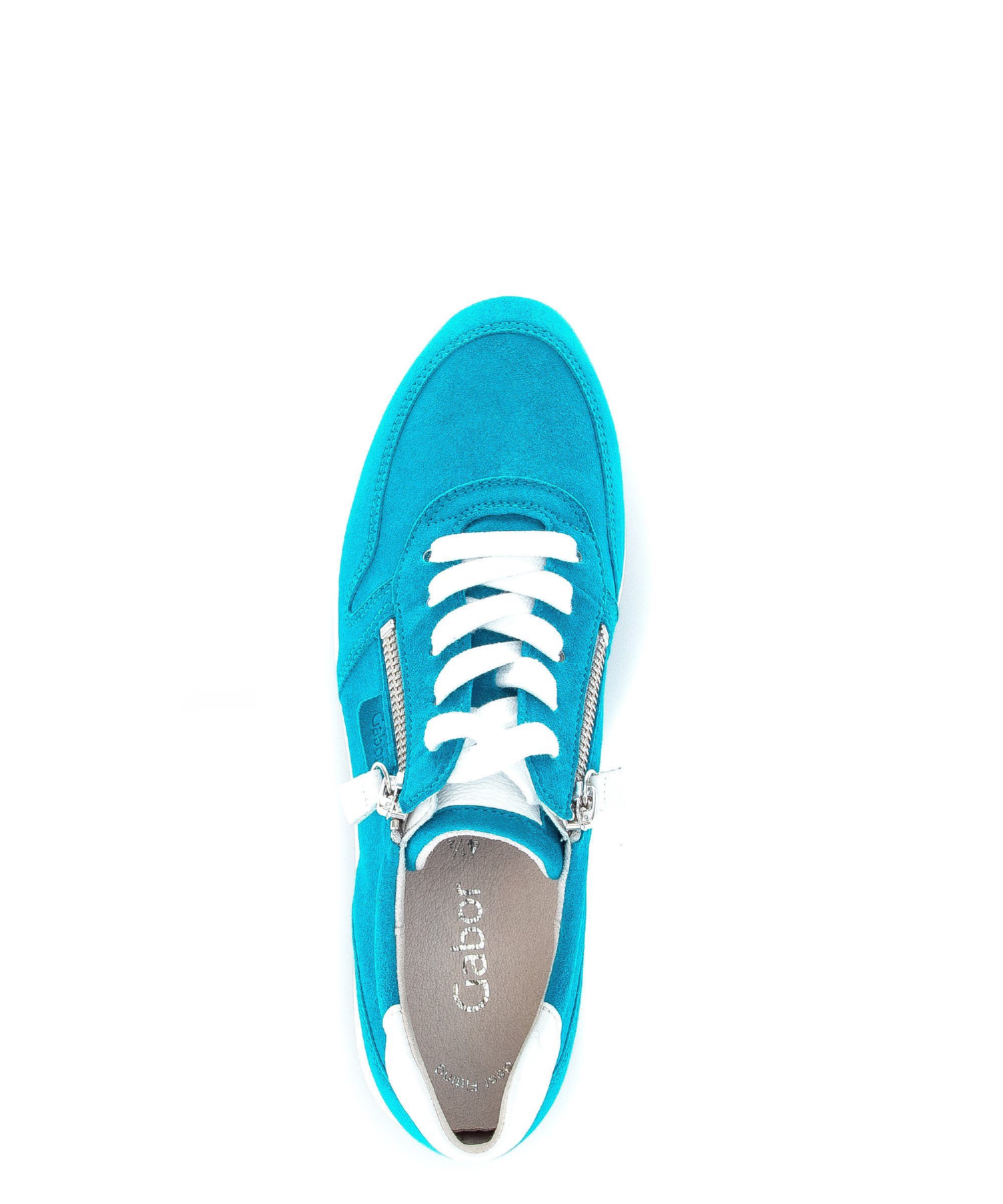 Gabor 83.450.36 Sneaker Blau / 36) (caribic/weiss