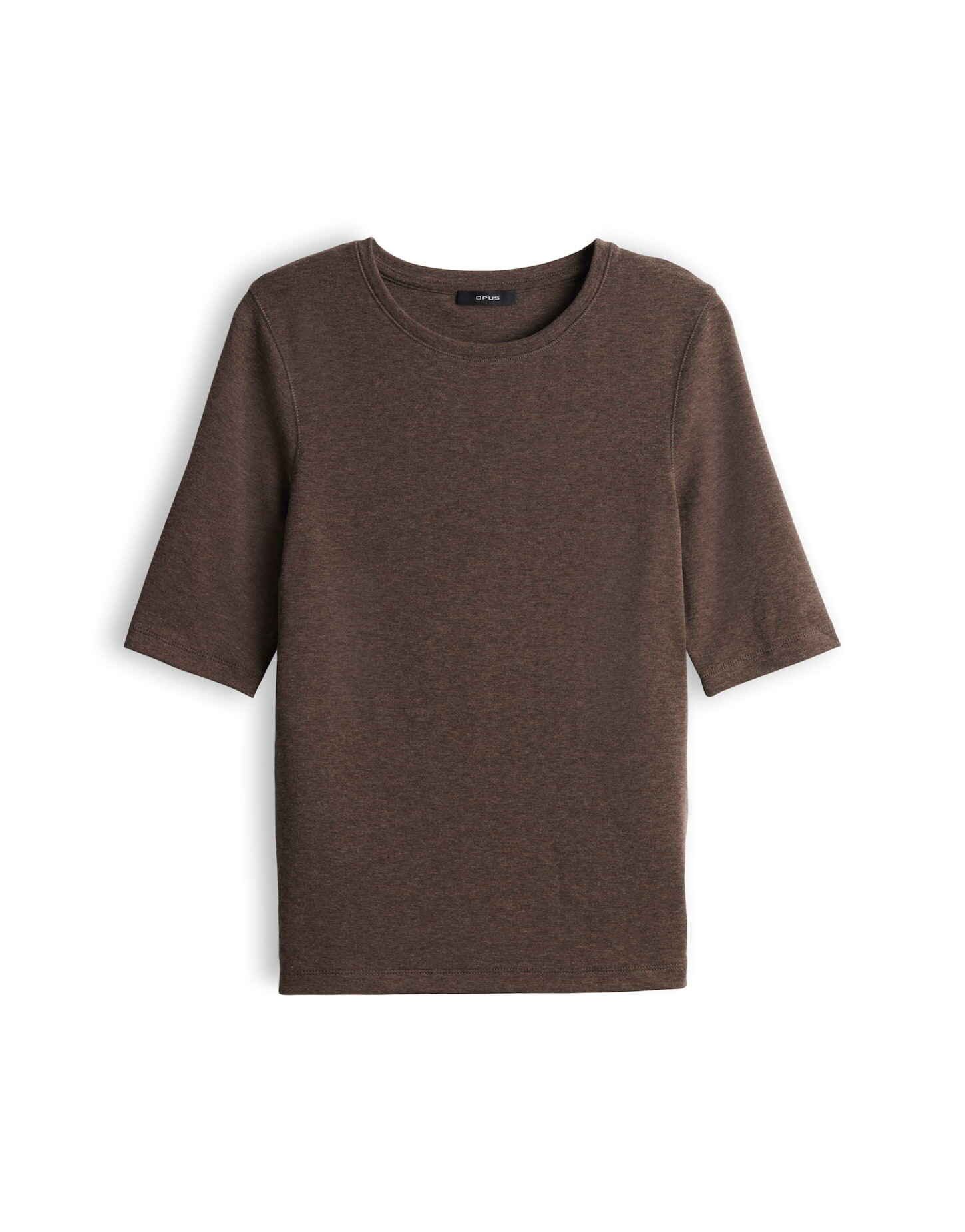 OPUS 3/4-Arm-Shirt mit feiner Mélange Slim Fit Vielseitig kombinierbar für casual Looks