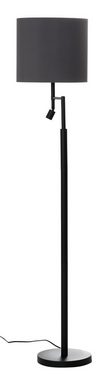 my home Stehlampe »Loui«, Stehleuchte mit flexiblem Leselicht, getrennt schaltbar,Höhe 162 cm