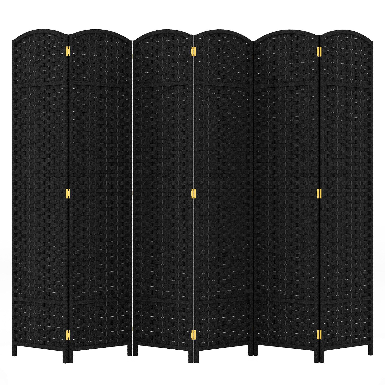 COSTWAY Paravent, Raumteiler 240x170cm, mit handgewebter Textur, klappbar günstig online kaufen